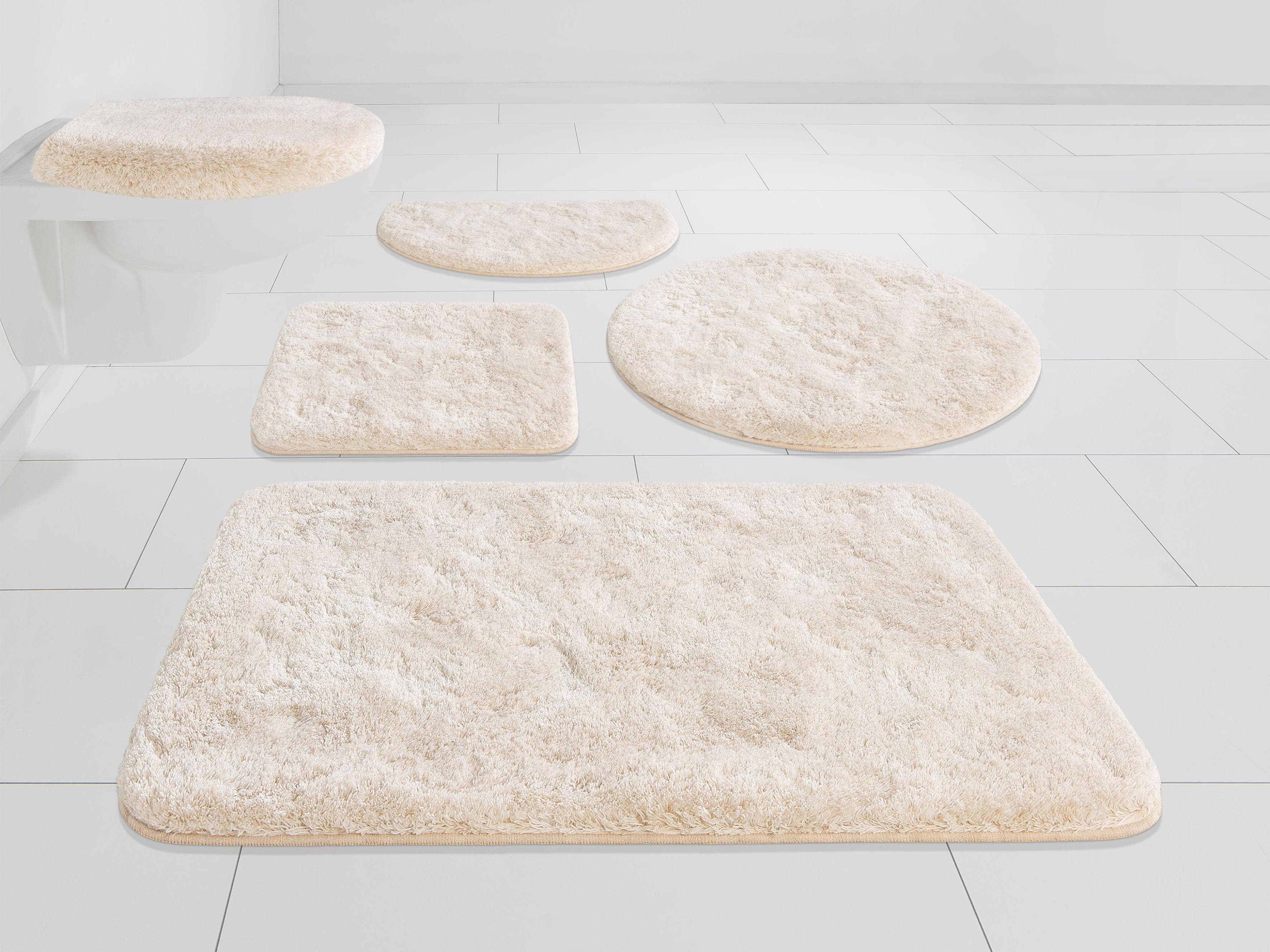 Badematte Grund Melos Badvorleger Badezimmer Teppich Beige