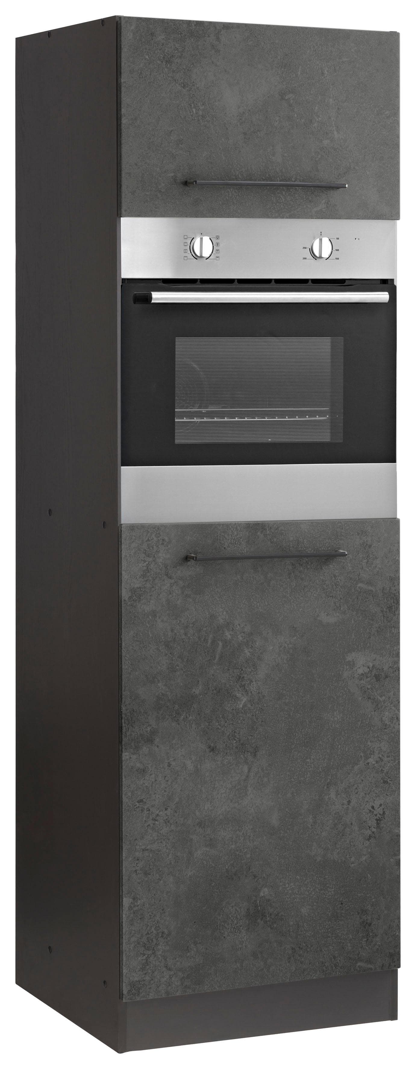 KOCHSTATION KS-Tulsa Umbauschrank Grau 60x200cm