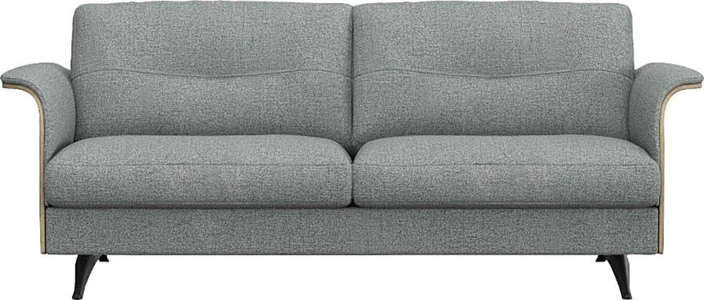Flexlux Glow Sofa 2,5-Sitzer Sky Blue Kaltschaum & Federkern