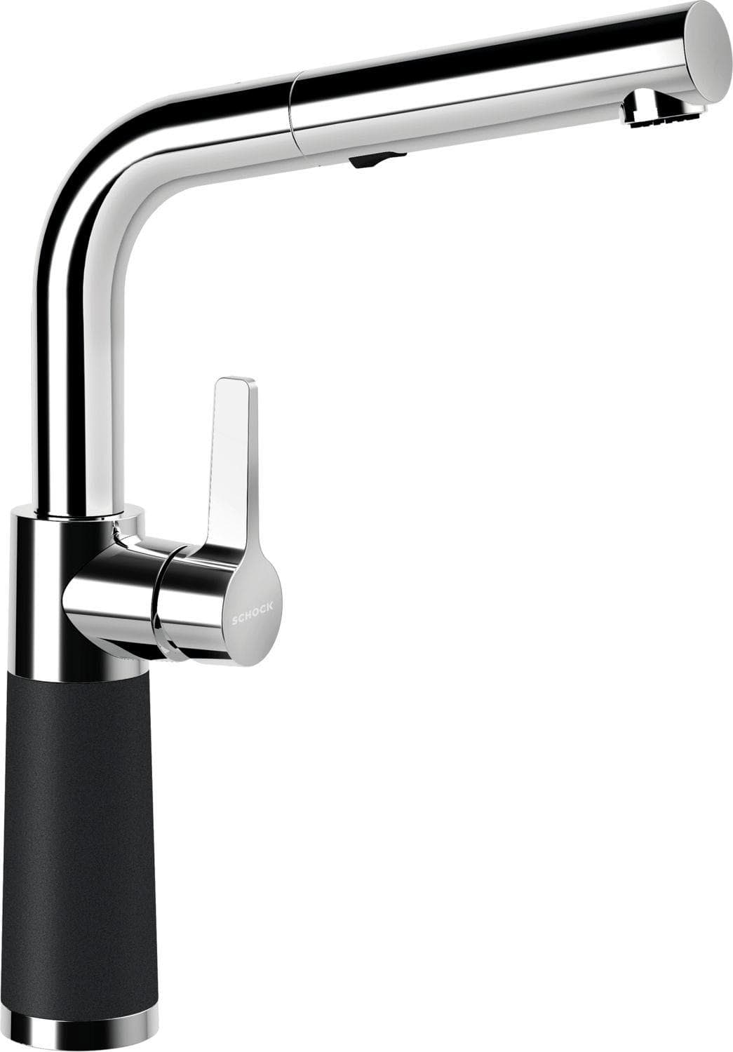 SCHOCK Küchenarmatur SC-540 SB Schwarz Magma Ausziehbar