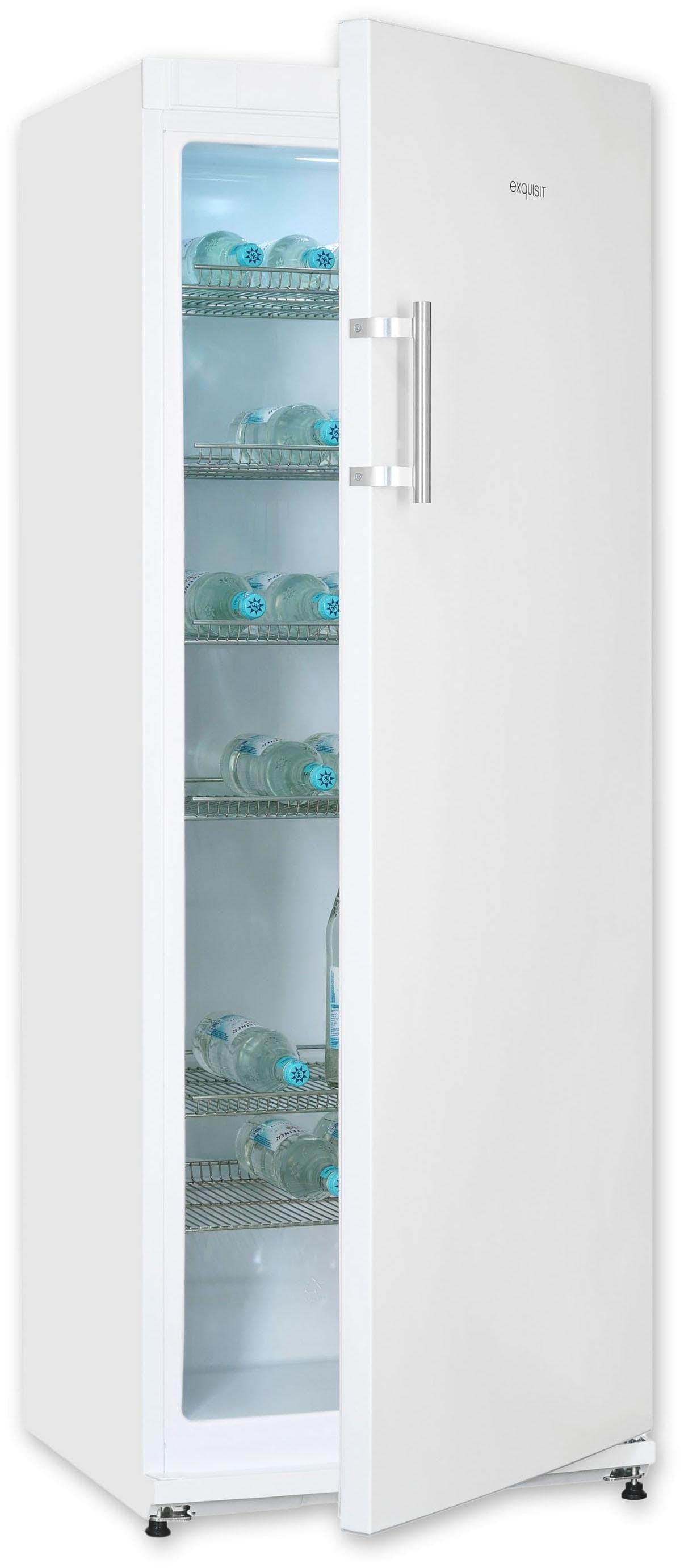 EXQUISIT Getränkekühlschrank GKS31-V-H-280E Weiß 296 Liter