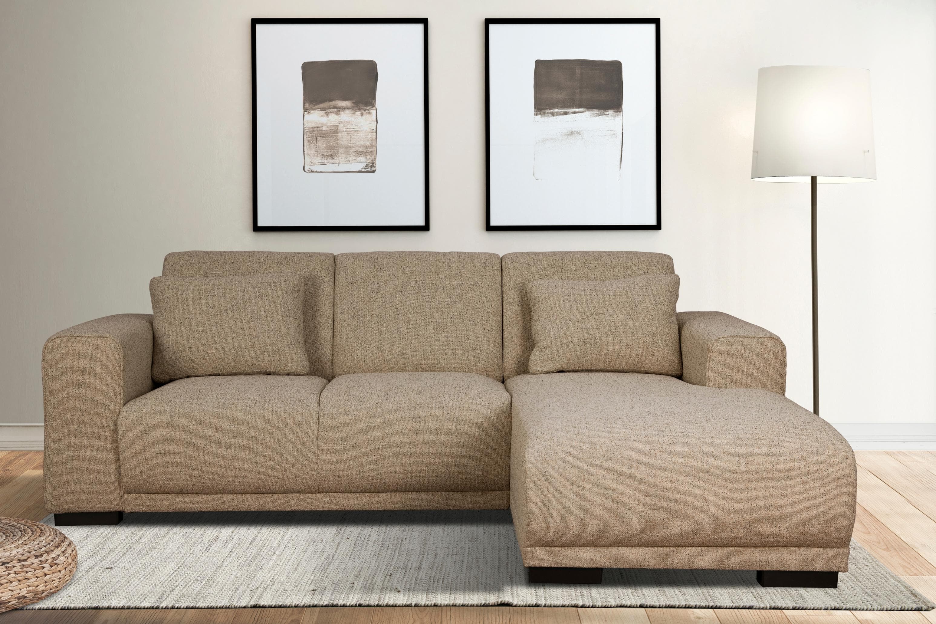 Home Affaire Ecksofa Bornholm L-Form Taupe 234cm