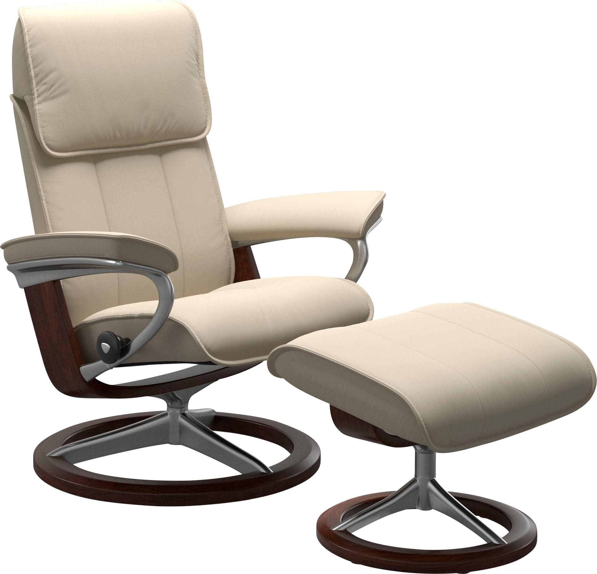 Stressless Admiral Relaxsessel Beige Leder BATICK