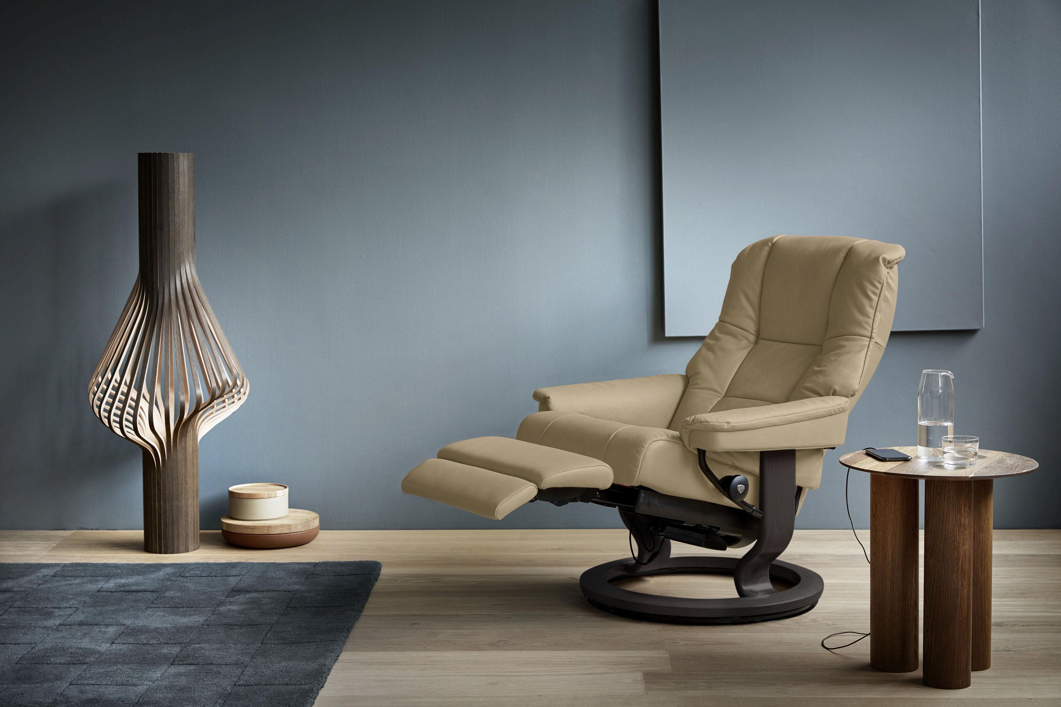 STRESSLESS Mayfair Relaxsessel Beige Leder Classic Base