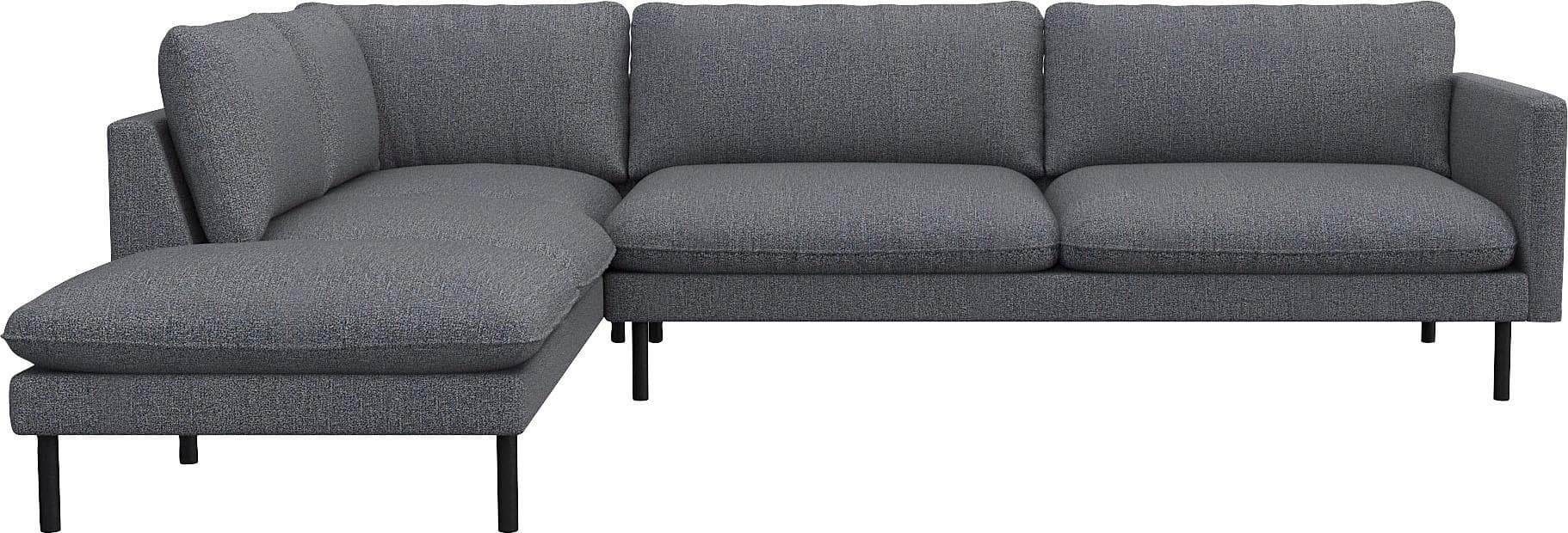 FLEXLUX Ecksofa Bolzano, elegant und bequem, L-Form, Sitzaufbau mit Kaltschaum & Stahl-Wellen, lose Sitz -& Rückenkissen