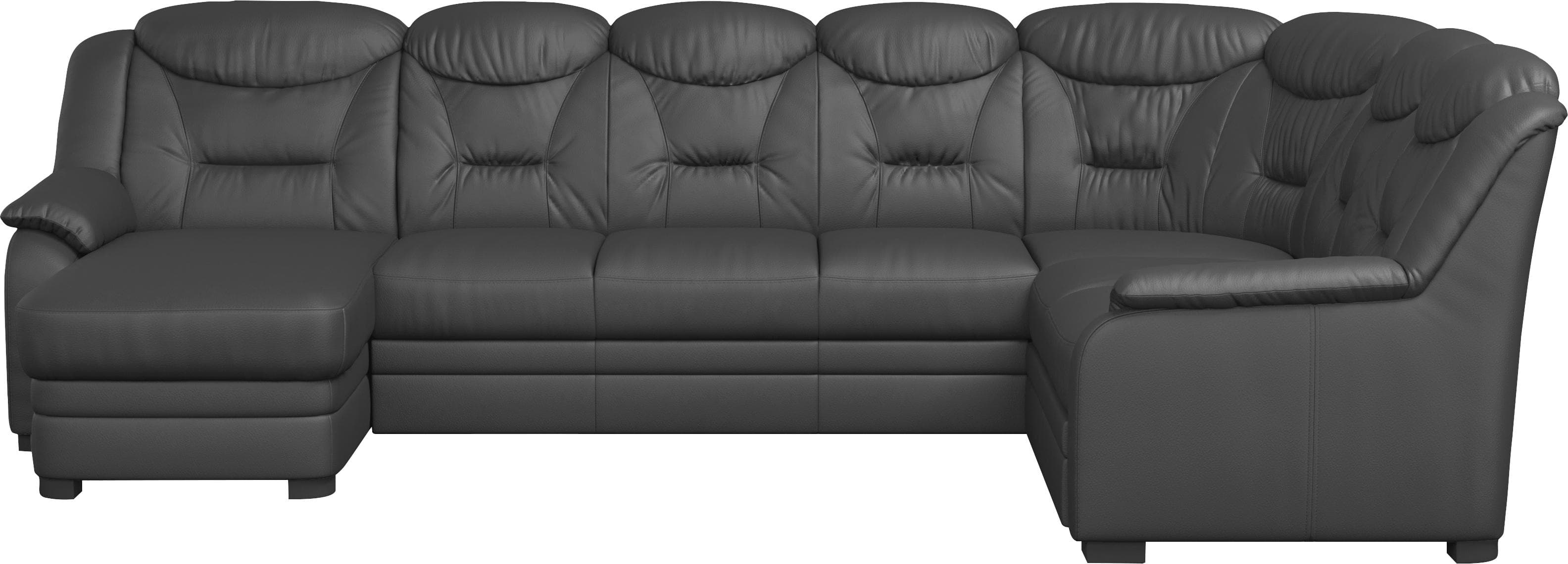 COTTA Wohnlandschaft Marcus U-Form Grau Fango mit Bettfunktion