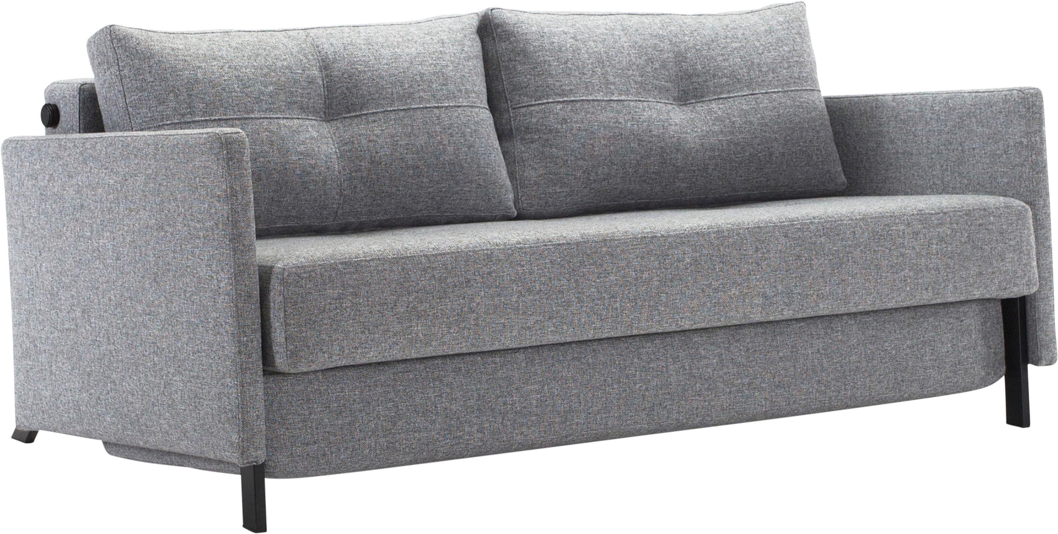 INNOVATION LIVING Schlafsofa Cubed Beige/Grau Frontauszug