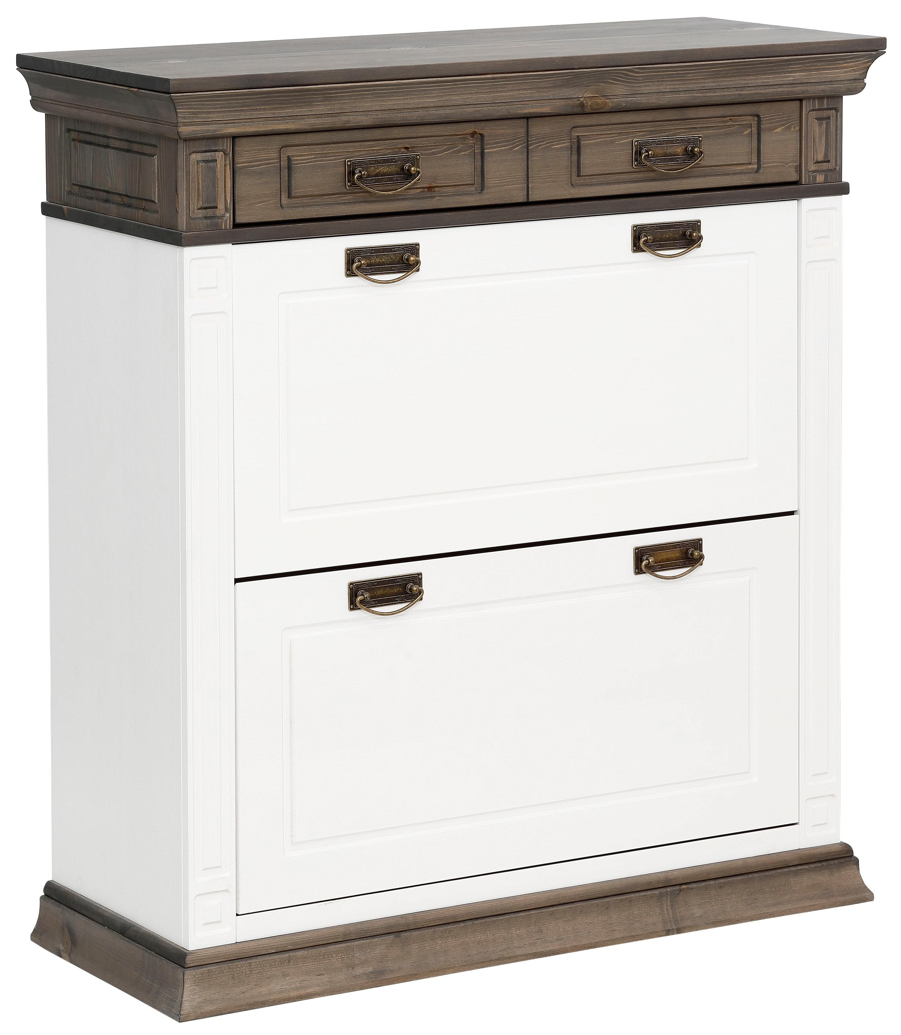 Schuhkommode Vinales Home Affaire Weiß/Wengefarben