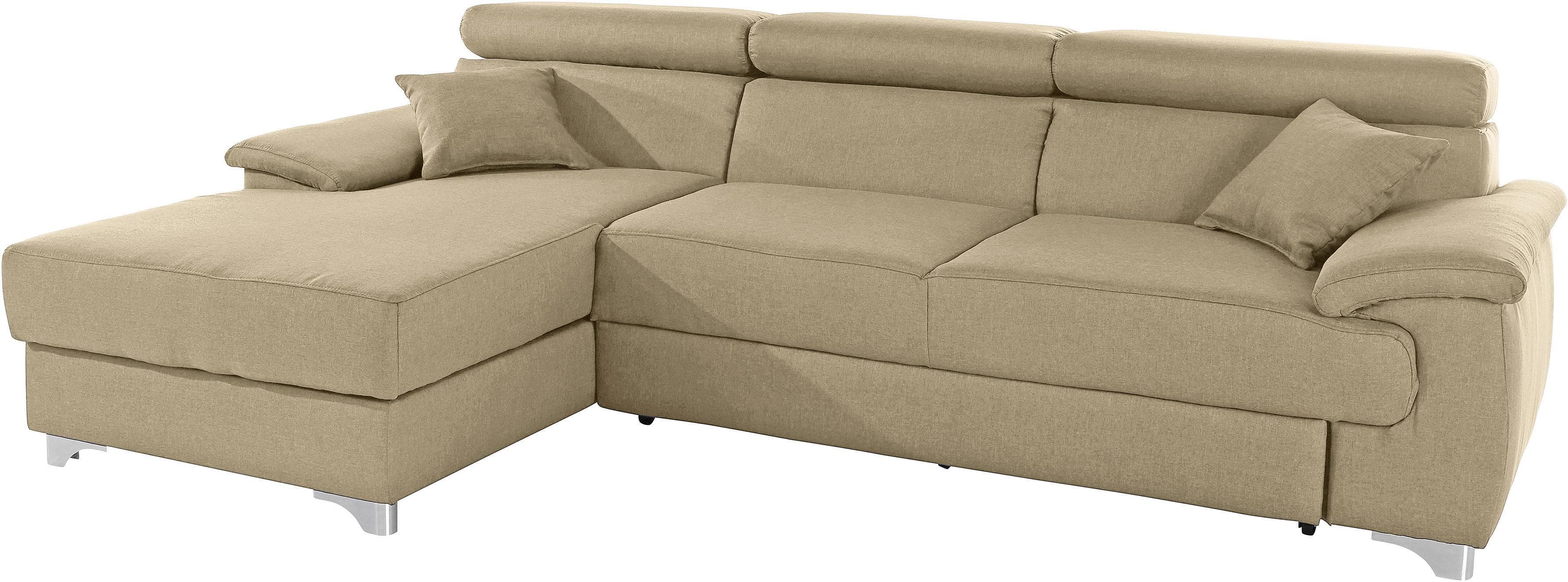 DOMO Collection Ecksofa Mira L-Form mit Bettfunktion