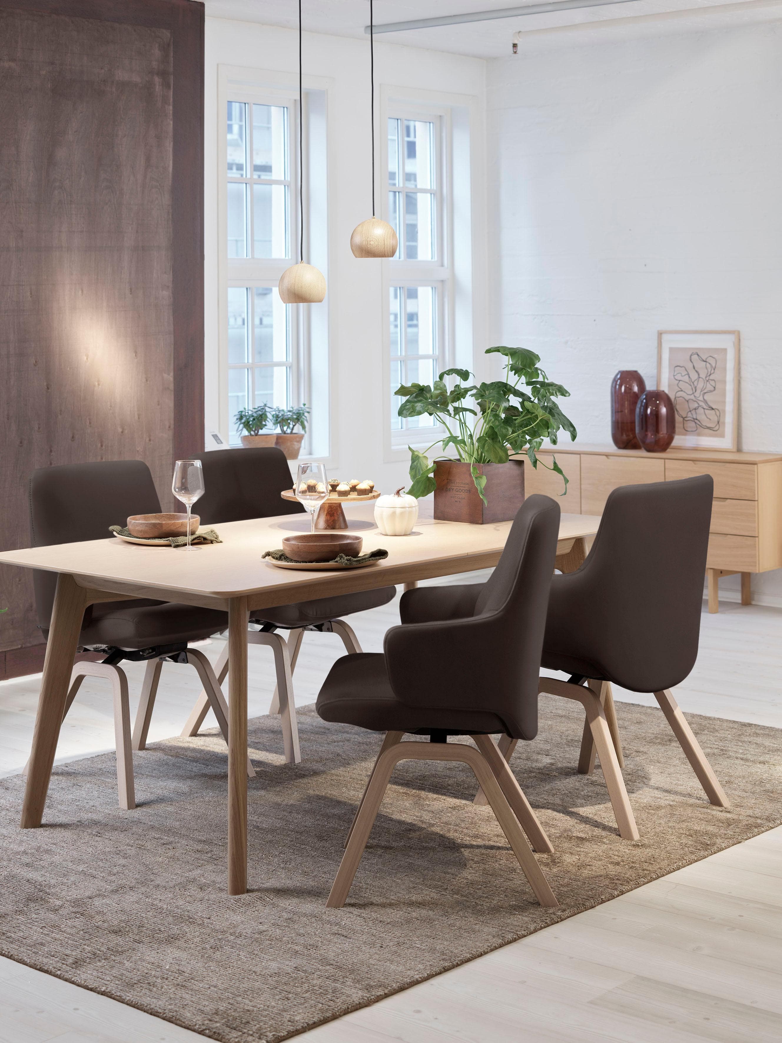 STRESSLESS Laurel Polsterstuhl Leder PALOMA Braun Schwarz