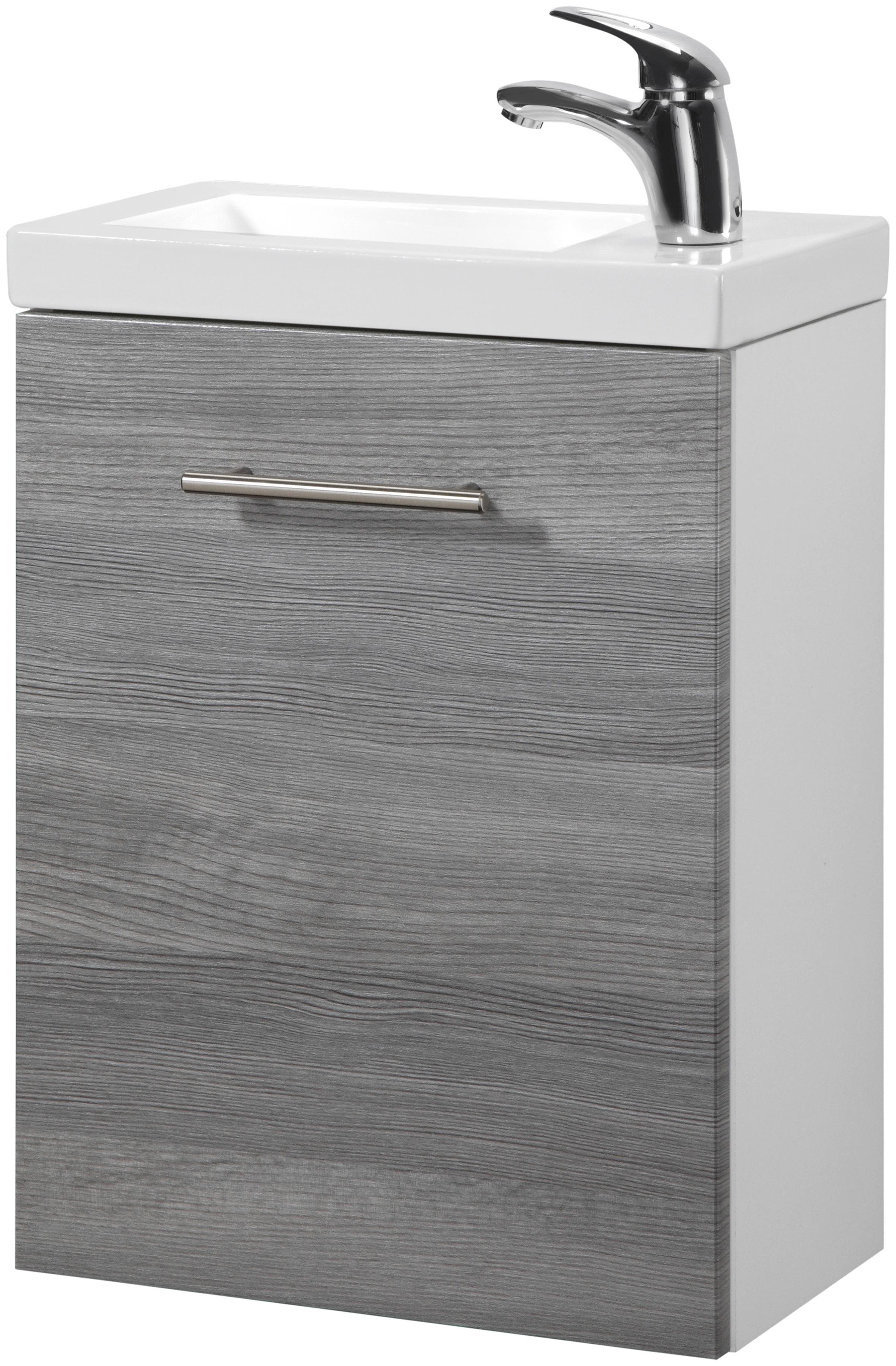 welltime Waschtisch-Set Trento Modern Kantiges Design