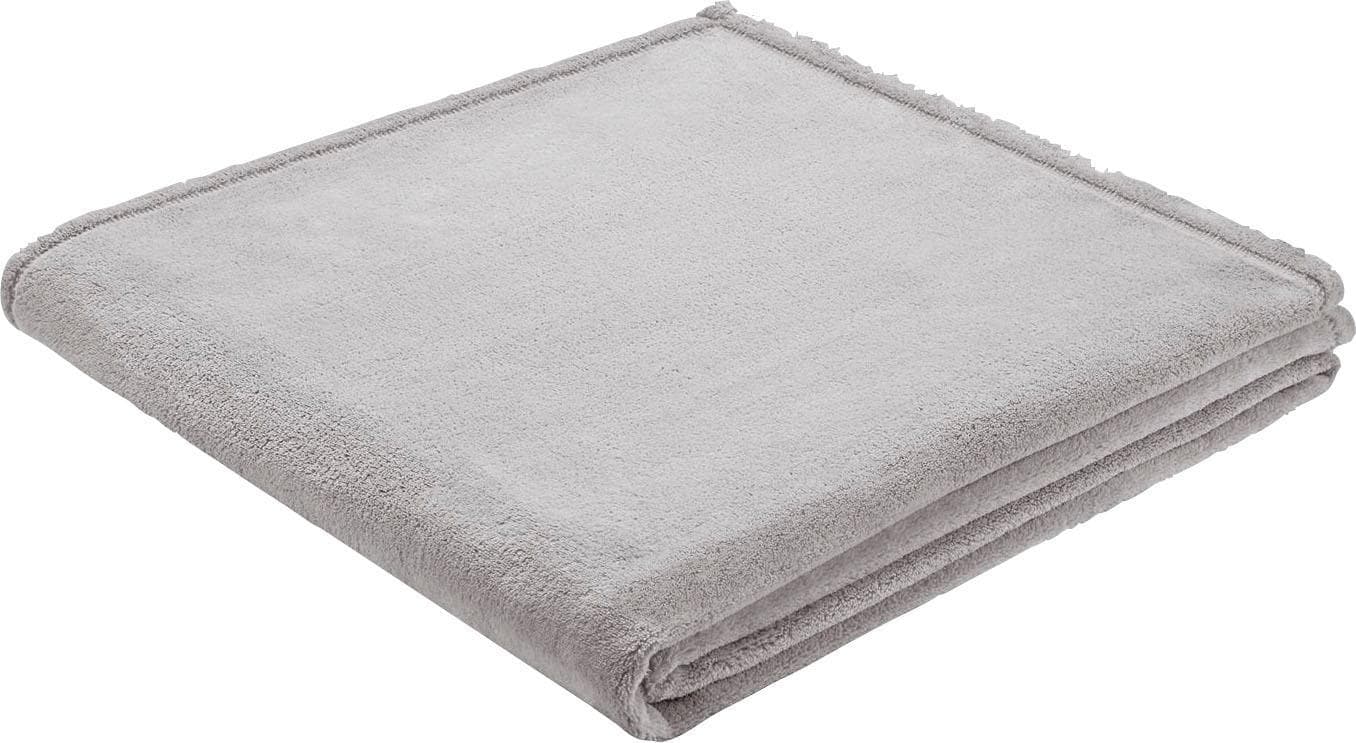 BIEDERLACK King Fleece Wohndecke Grau Kuscheldecke