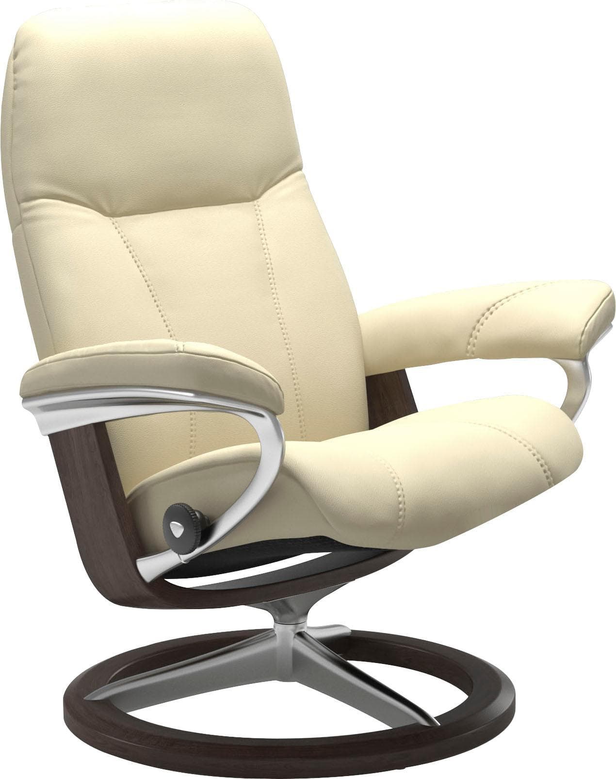 STRESSLESS Consul Relaxsessel Beige Leder mit Schlaffunktion