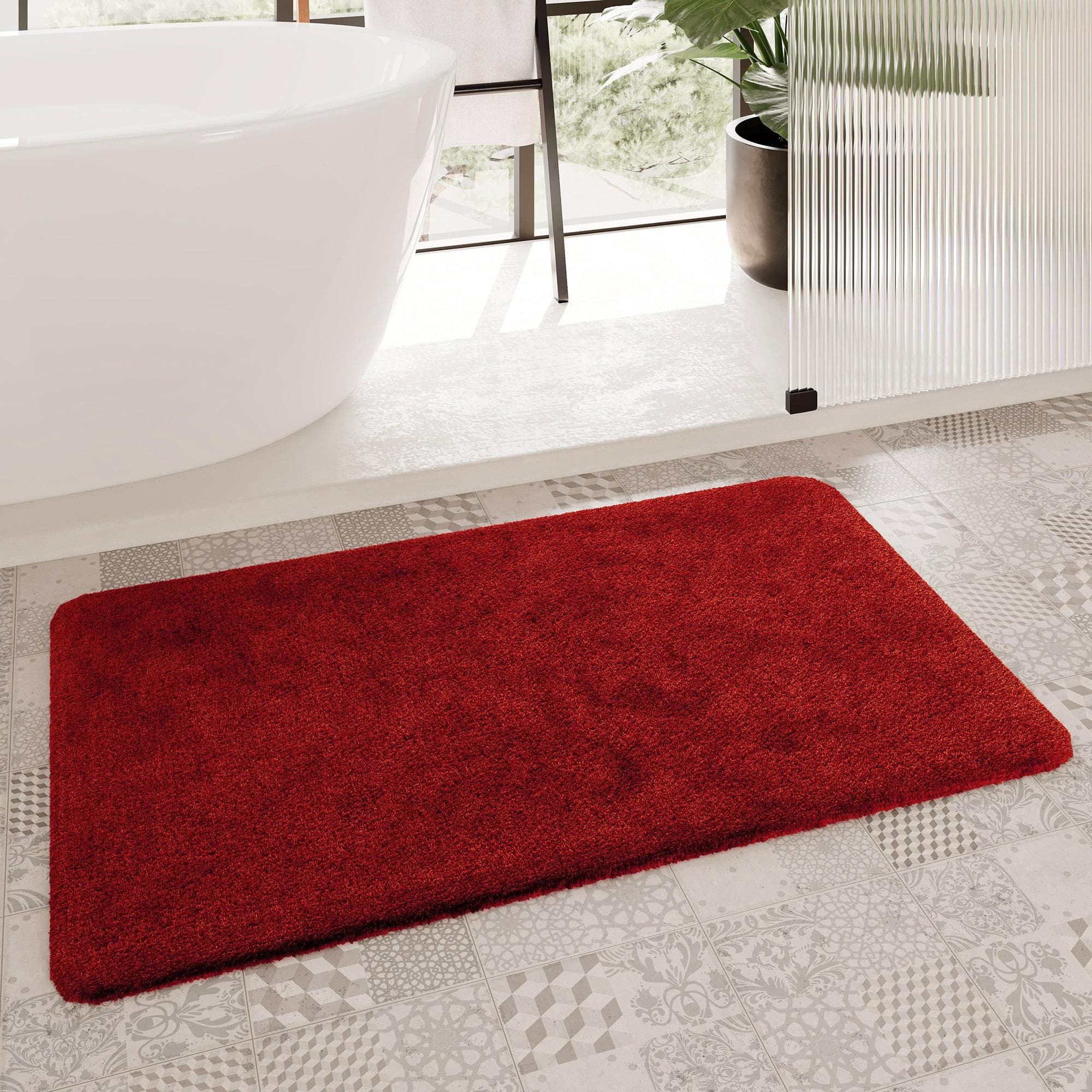 Homie Living Porto Azzurro Badematte: Rutschhemmend, Fußbodenheizungsgeeignet, Polyester