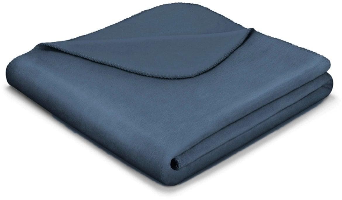 Biederlack Wohndecke Cotton Home Jeansblau Baumwolle