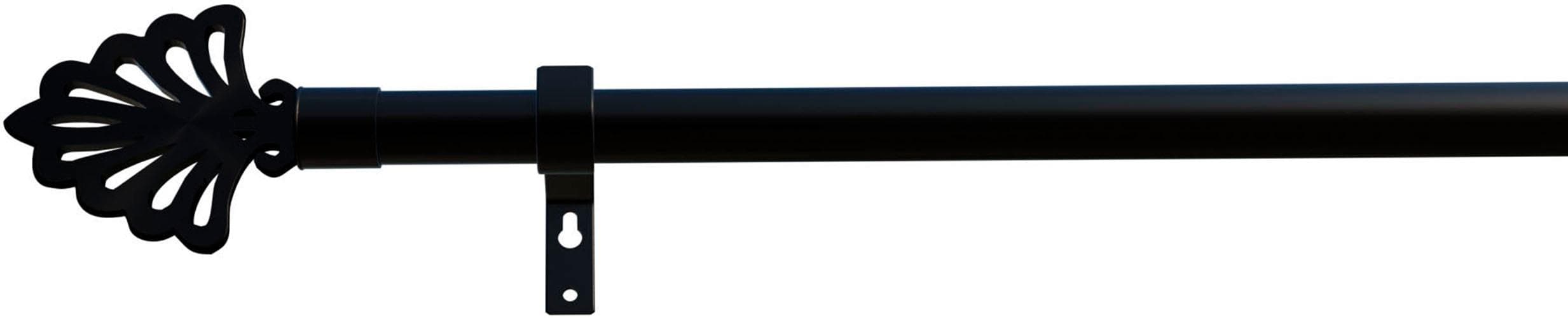 indeko Gardinenstange Modena 16mm Stahl Schwarz Maßanfertigung