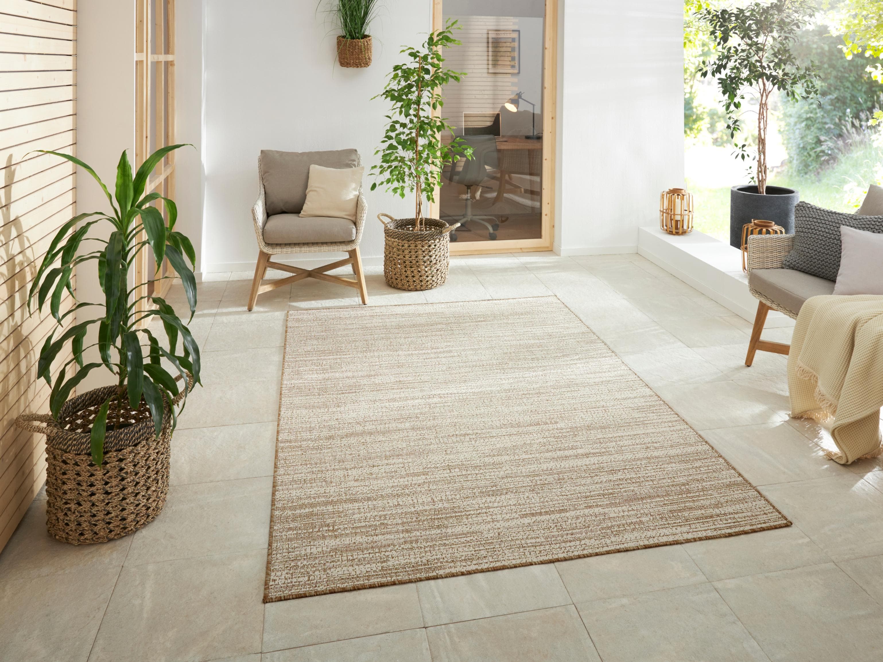 Läufer ELLE DECORATION Mèlange Braun/Beige Polypropylen