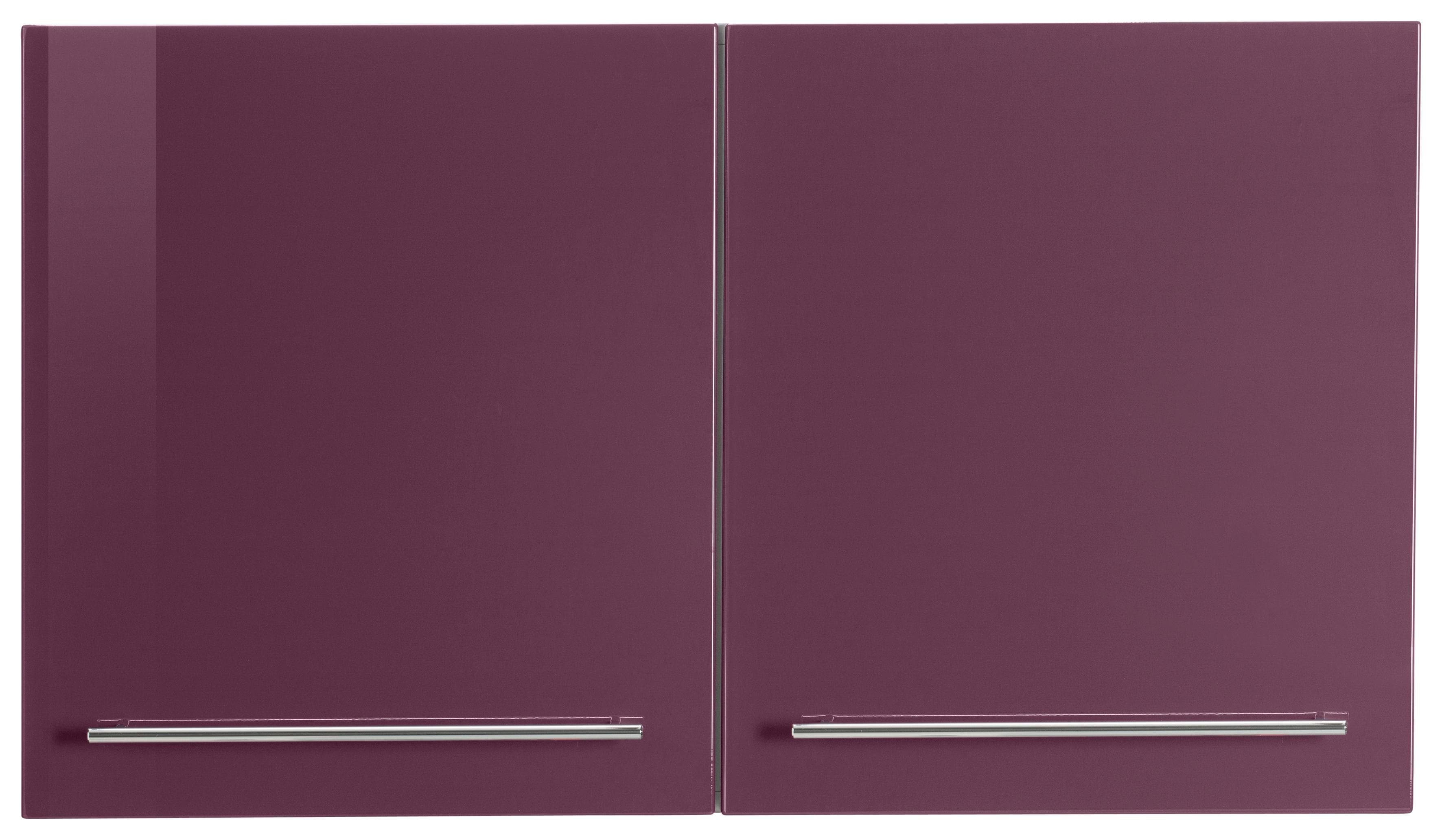 Kochstation Hängeschrank KS-Eton Aubergine Hochglanz 2-Türig