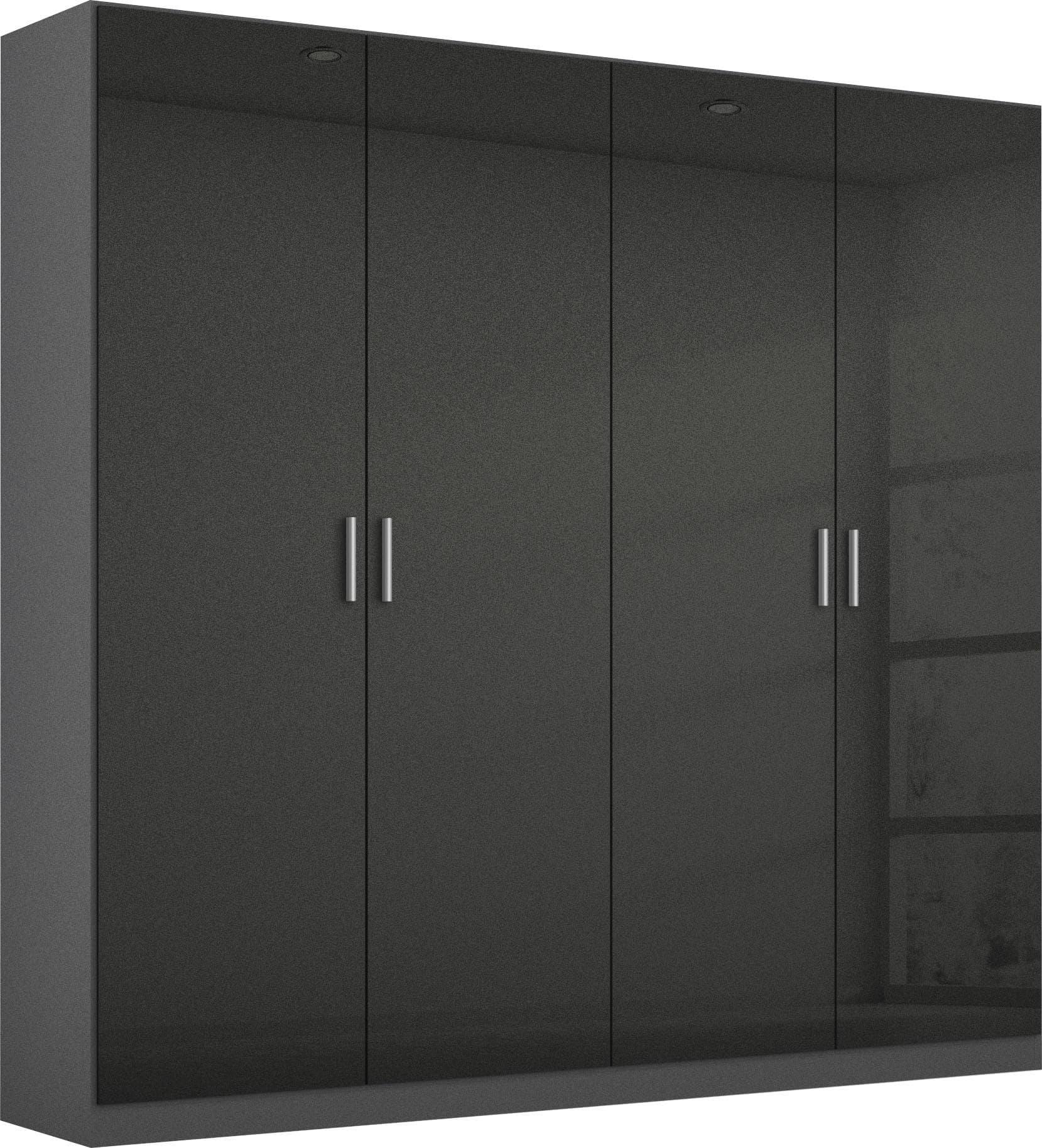 Rauch BLUE Kleiderschrank CELLE Grau Hochglanz