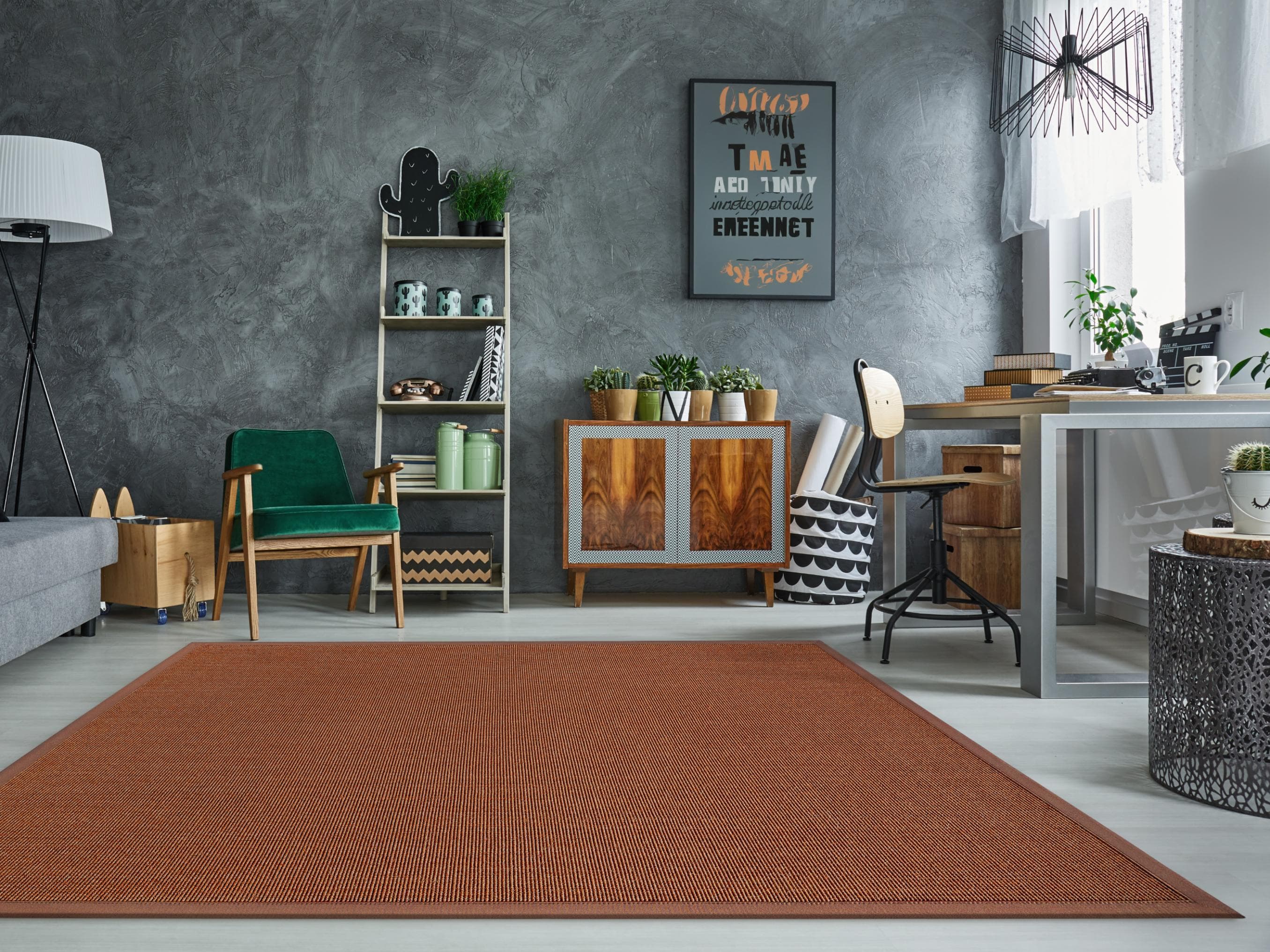 Dekowe Sisalteppich Mara S2: Hochwertiger Naturteppich mit Polyester-Bordüre