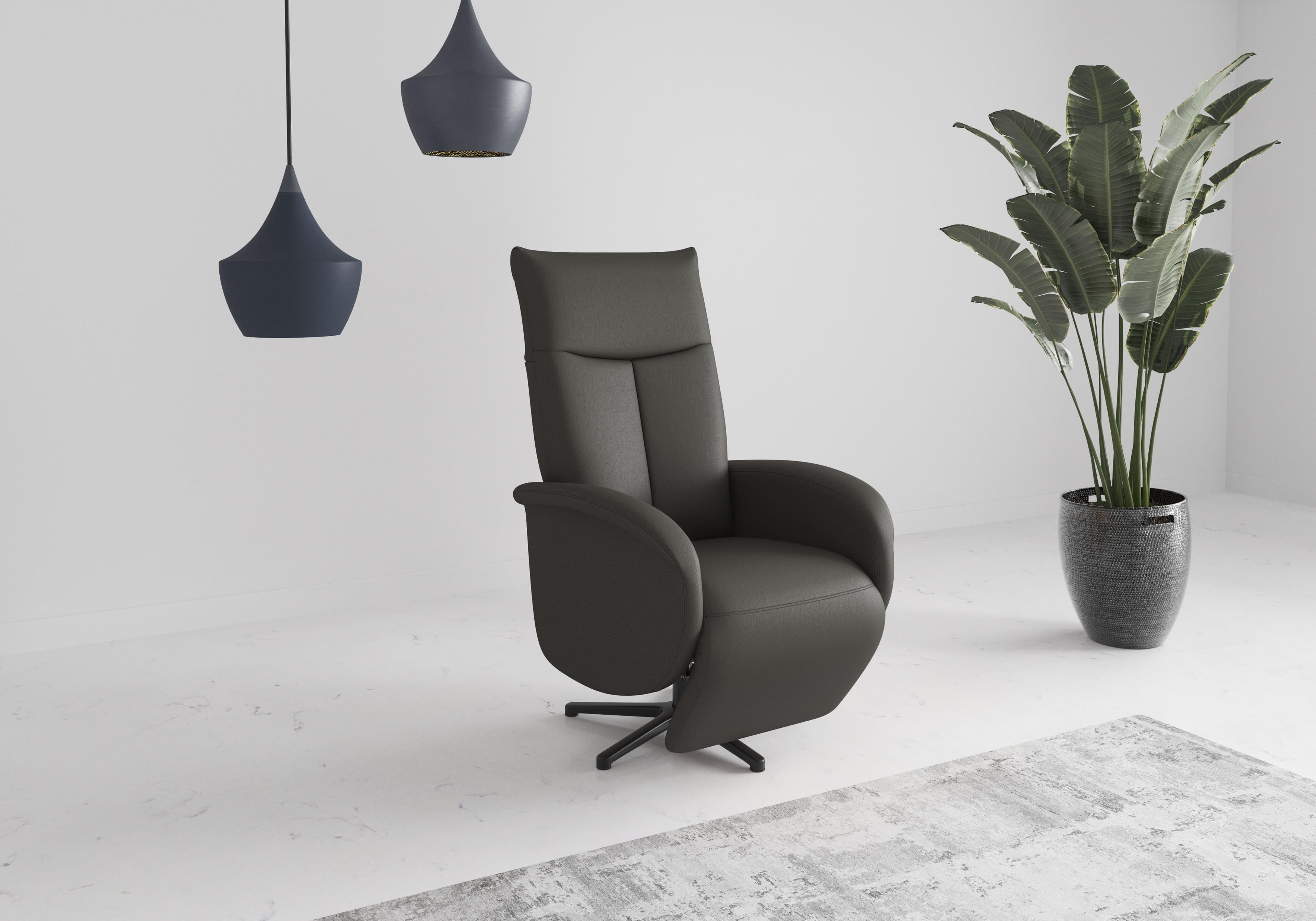Sit & More TV-Sessel Zora Anthrazit mit Aufstehhilfe