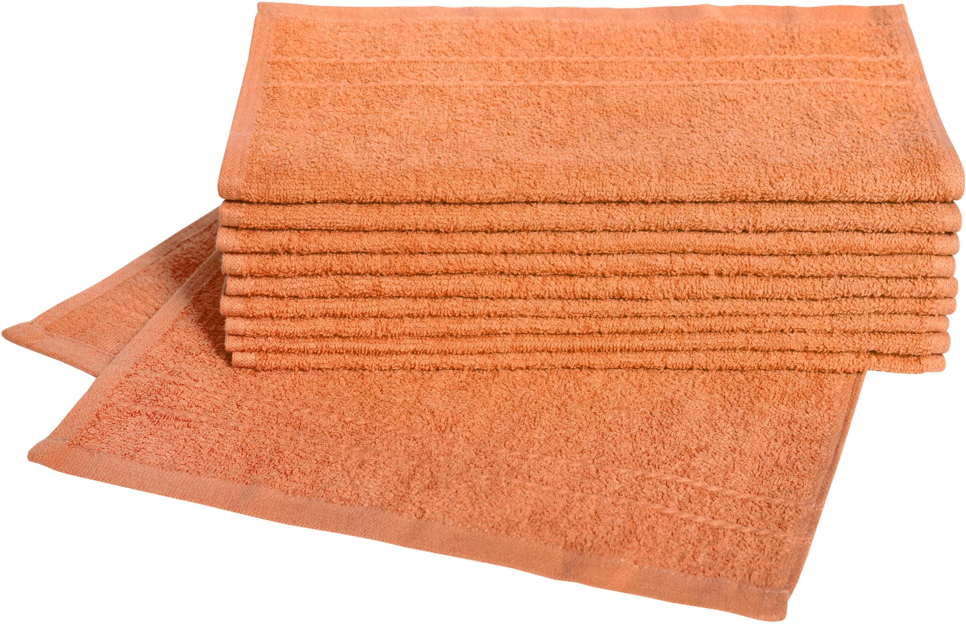 DYCKHOFF Gästehandtücher Kristall Set 10-tlg. Terra Frottier