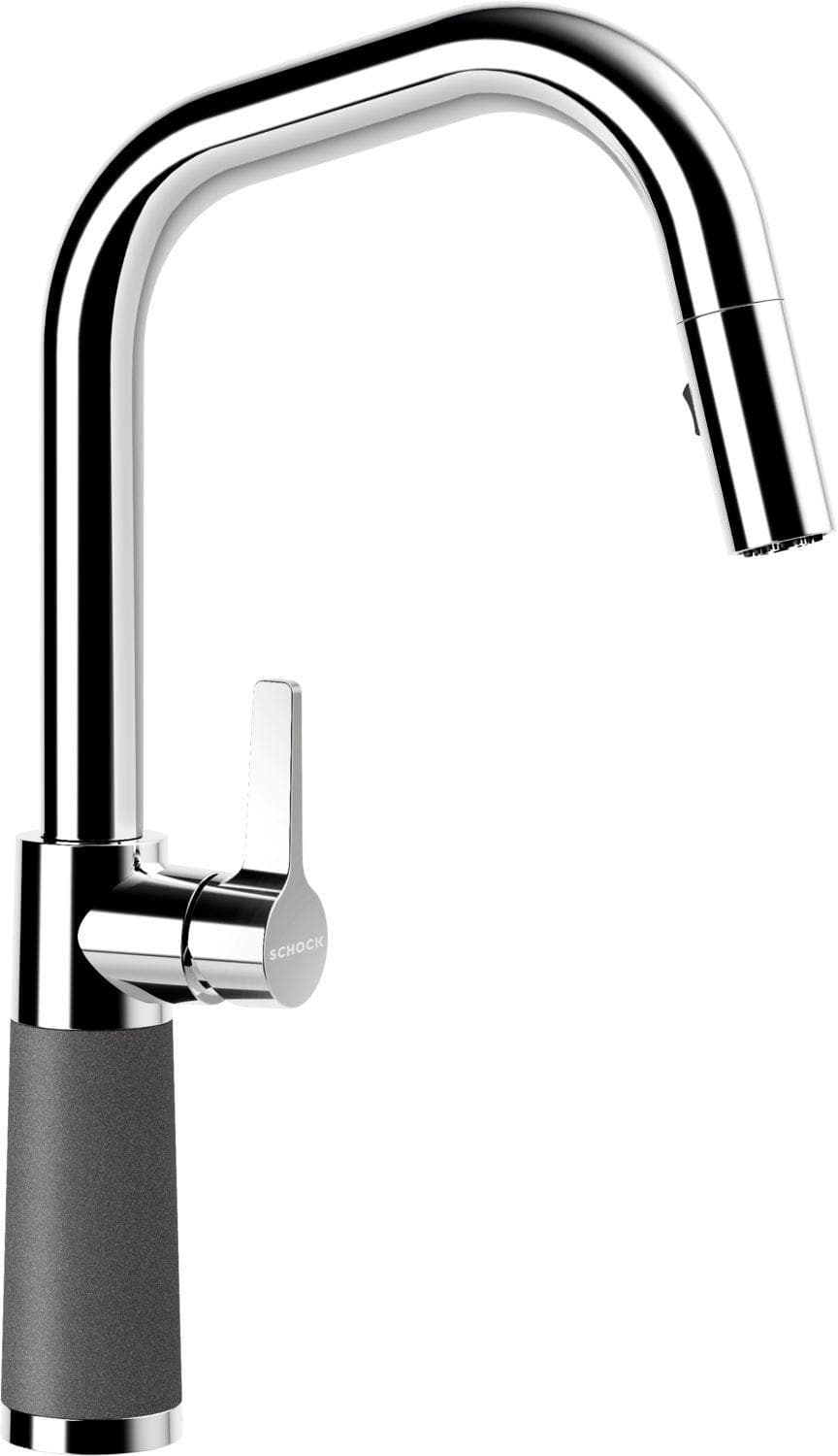 Küchenarmatur SCHOCK SC-530 SB Grau Messing Ausziehbar
