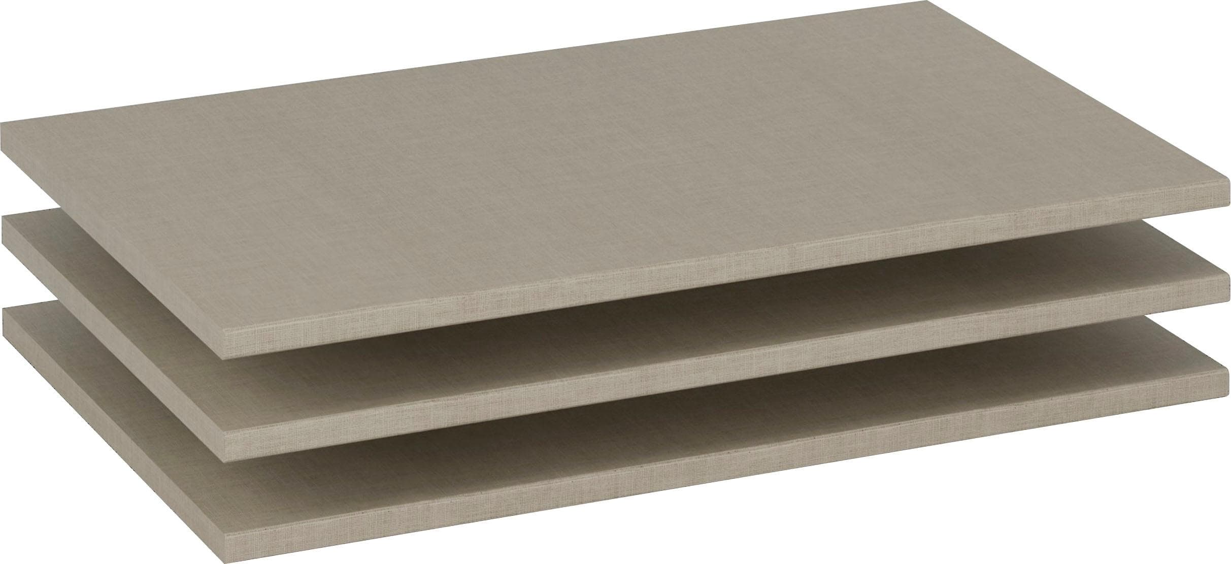 Rauch Einlegeboden Beige Leinenoptik 3-teilig