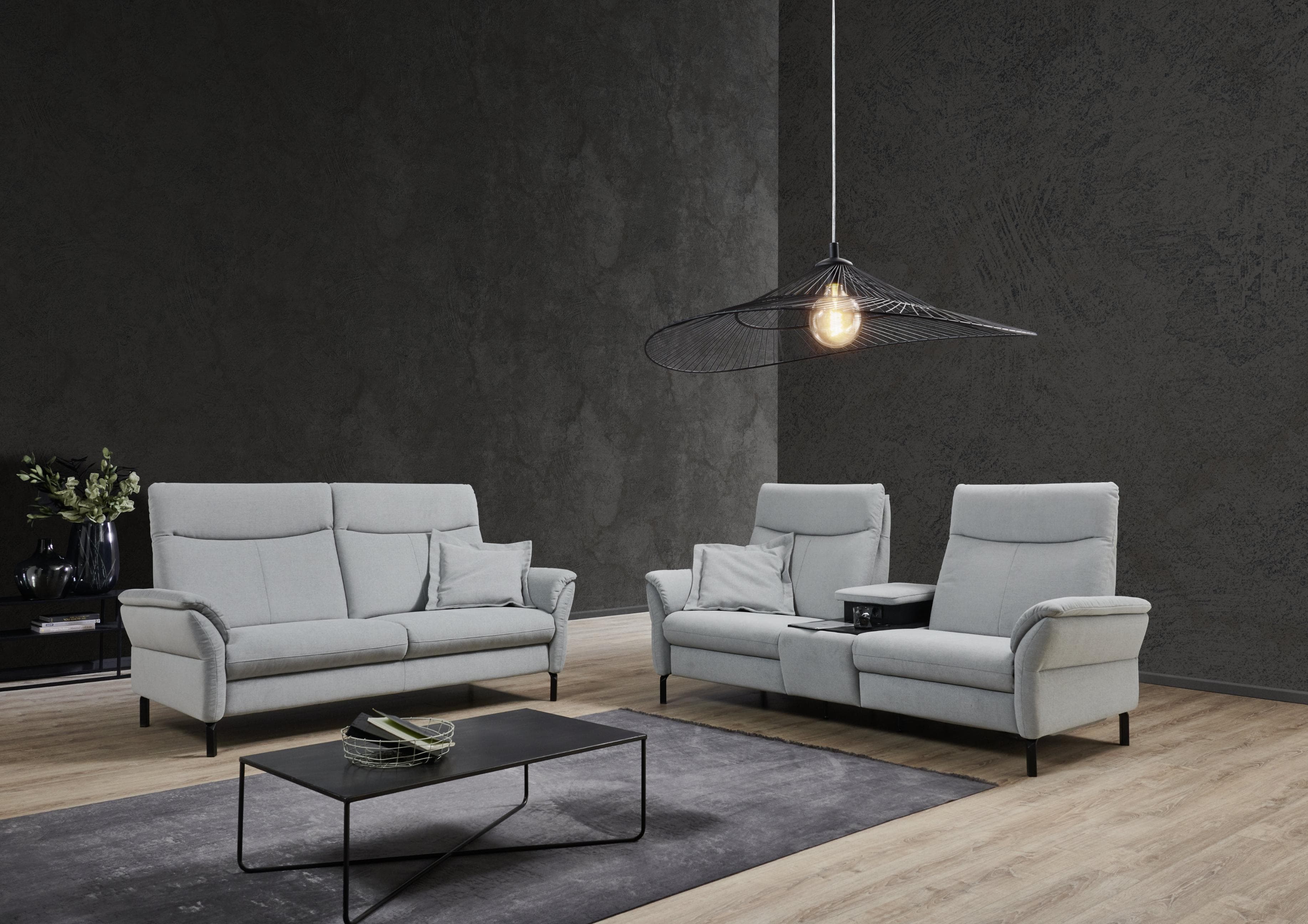 HOME AFFAIRE Sisto 2-Sitzer Sofa mit Relaxfunktion & USB-Ladestation