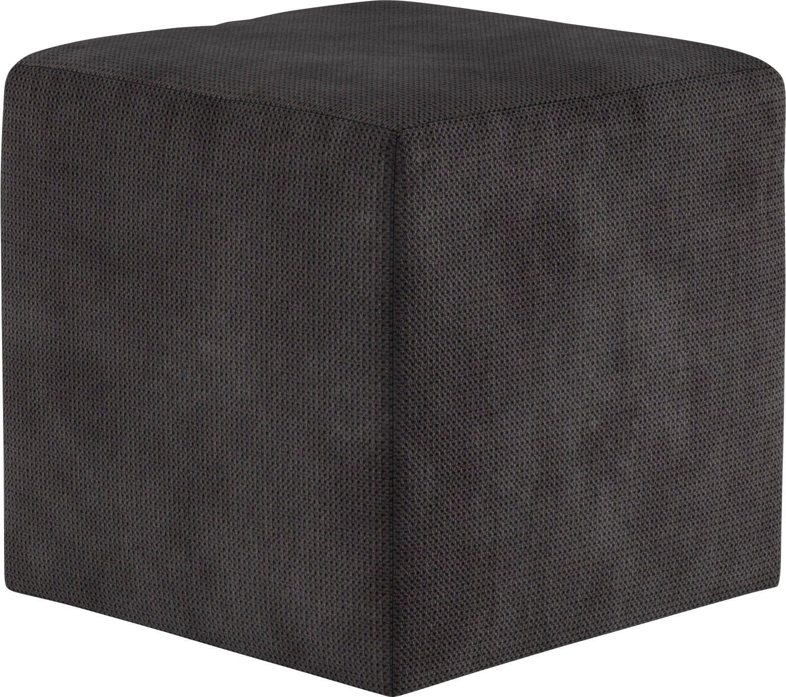 COTTA Cuby Hocker Schwarz Sitzwürfel 40cm