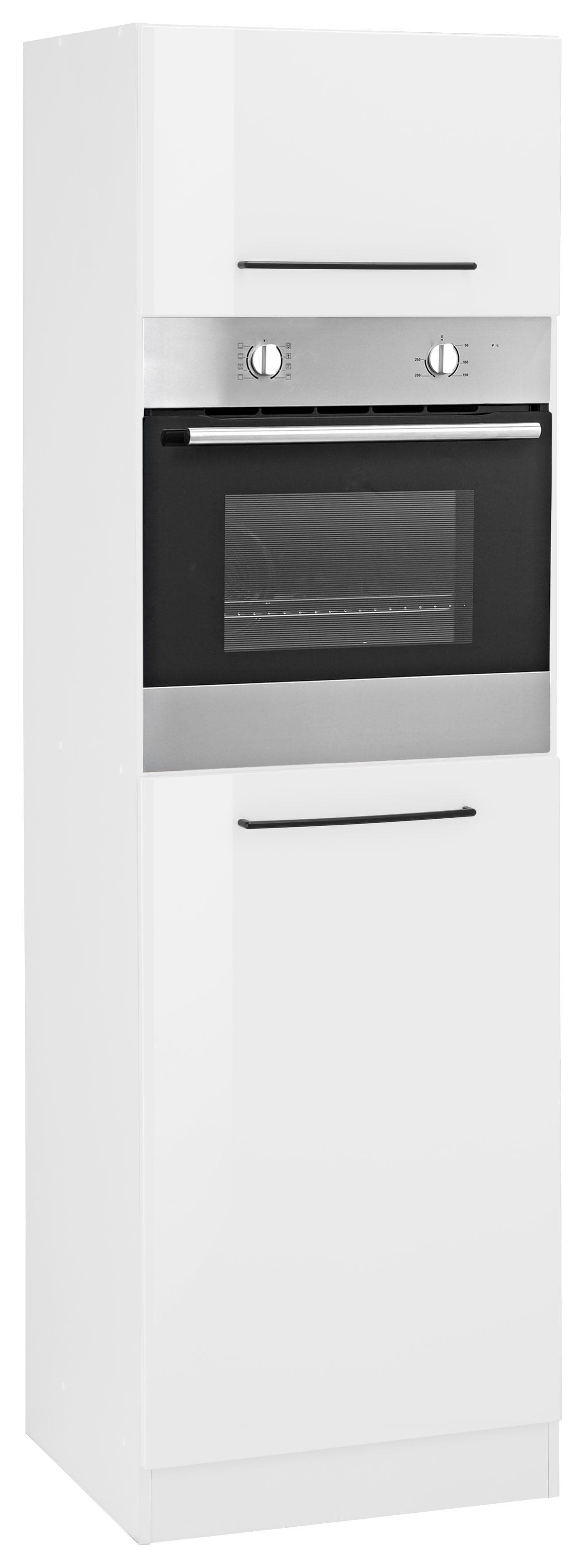 Kochstation KS-Tulsa Umbauschrank Weiß Hochglanz 60cm