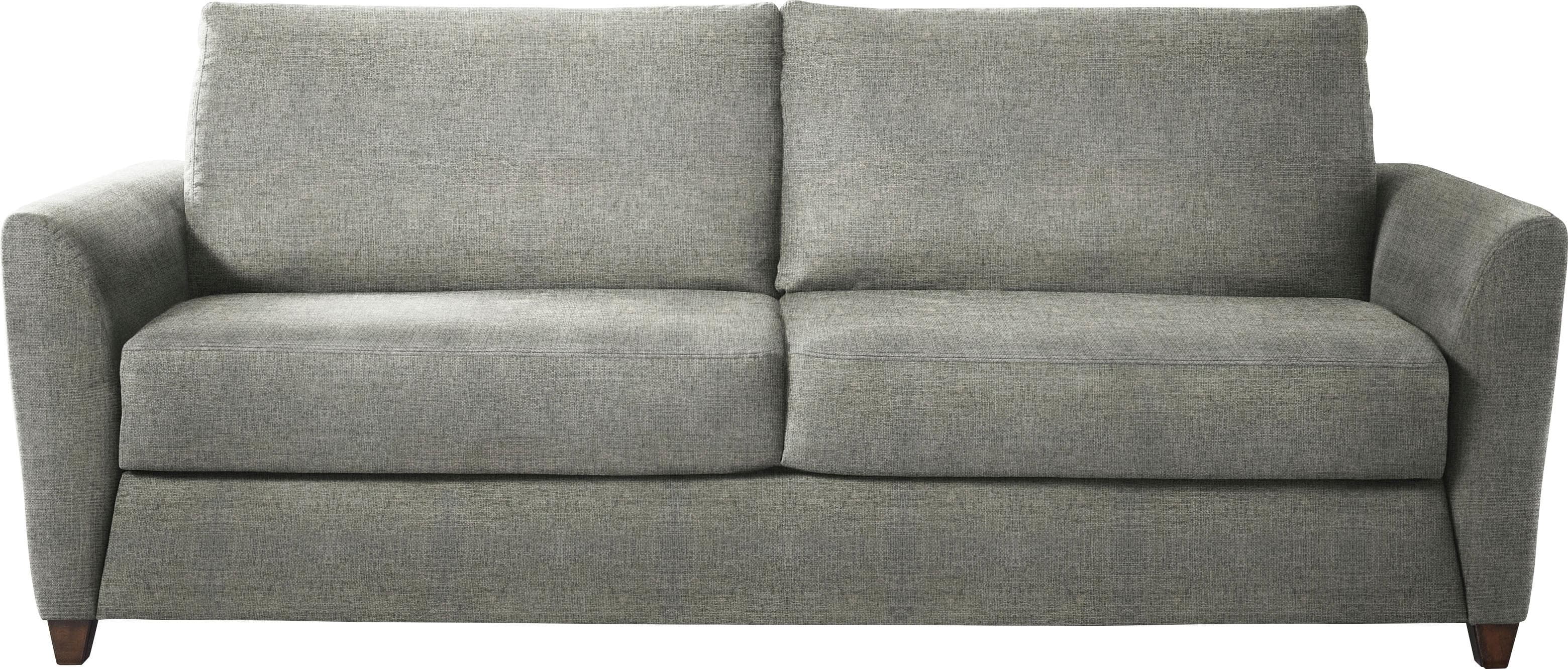 Schlafsofa BALI Dallas Grau Dauerschläfer mit Ergoflex-Unterfederung