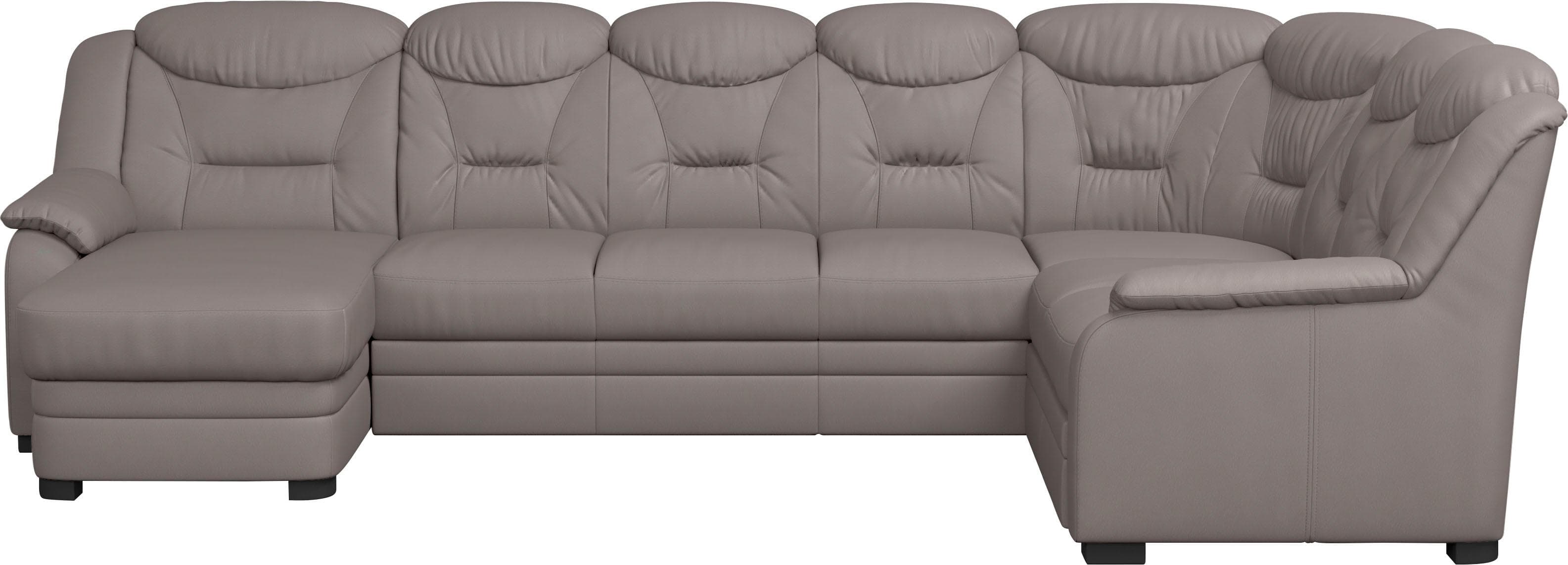 COTTA Wohnlandschaft Marcus U-Form Beige Kunstleder