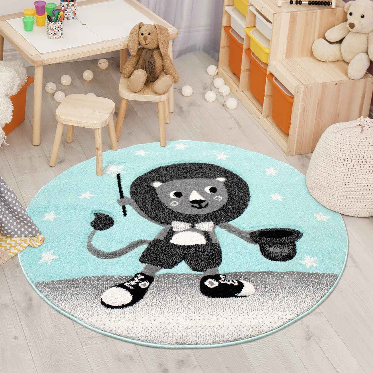 Carpet City Kinderteppich Bueno Kids 9378 Mint 3D-Effekt
