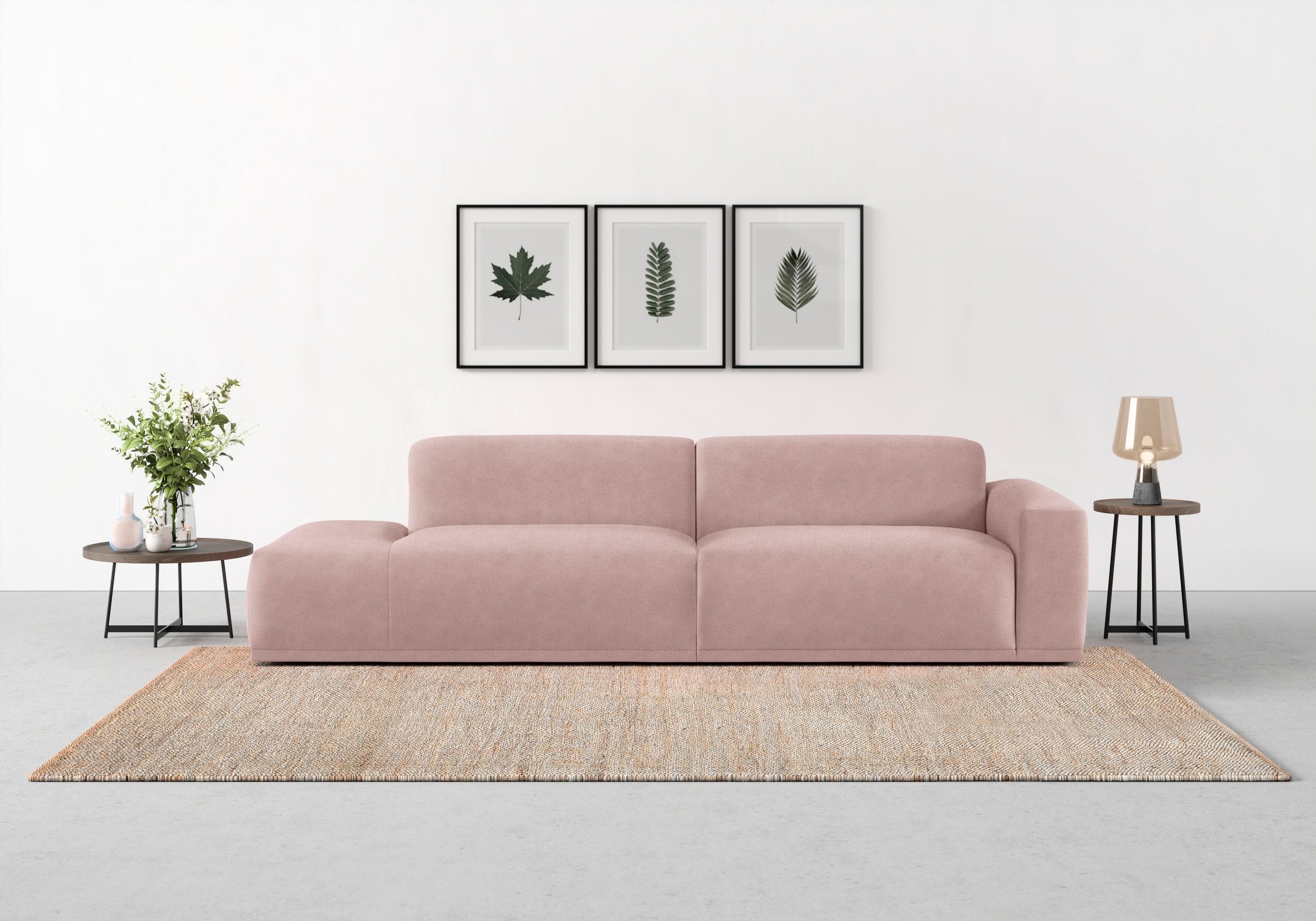 TRENDMANUFAKTUR Braga Big-Sofa Flieder Recamiere links