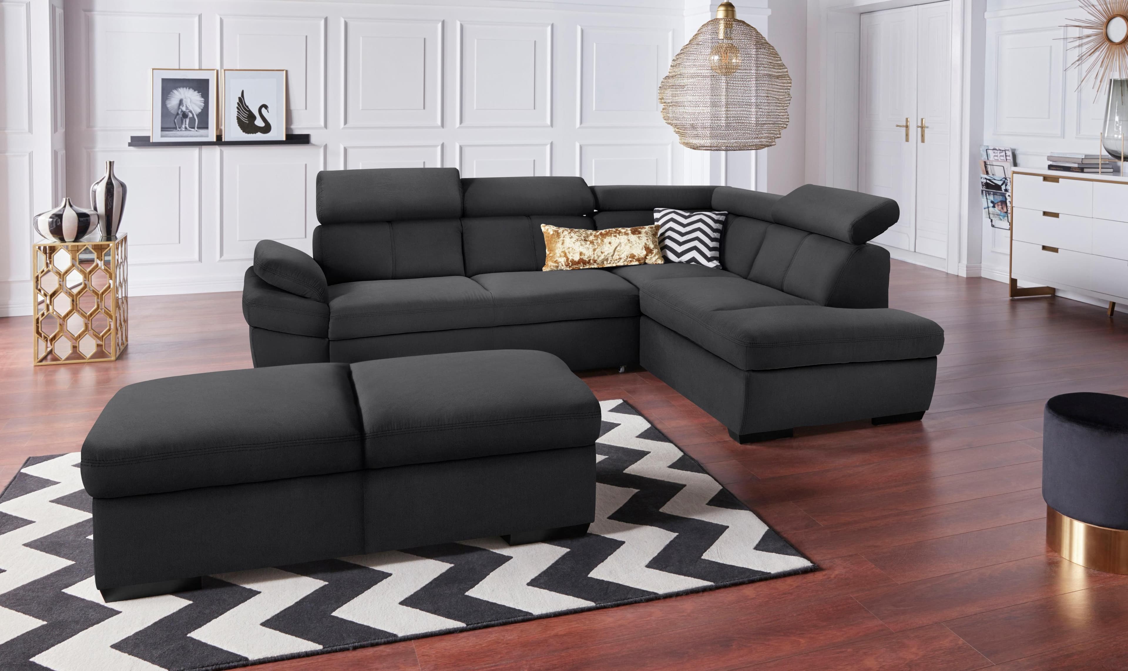 Ecksofa EXXPO Salerno Klassisch Modernes Funktionssofa