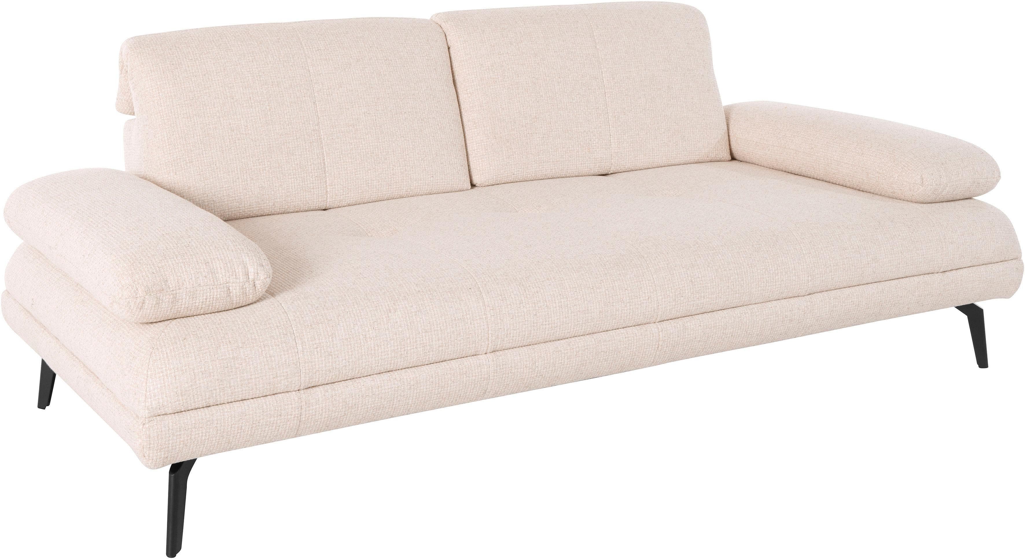 HOME AFFAIRE Stenlille 2-Sitzer Sofa Beige Naturleder