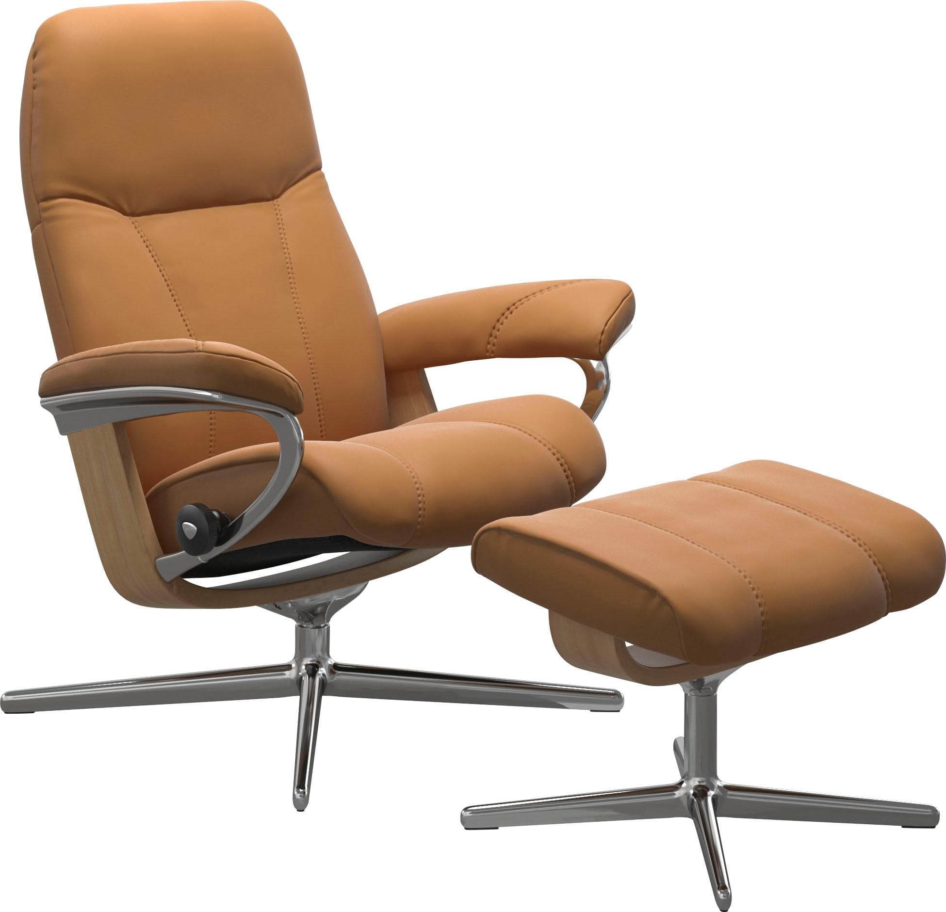 Fußhocker aus massiver Eiche, moderner Stil