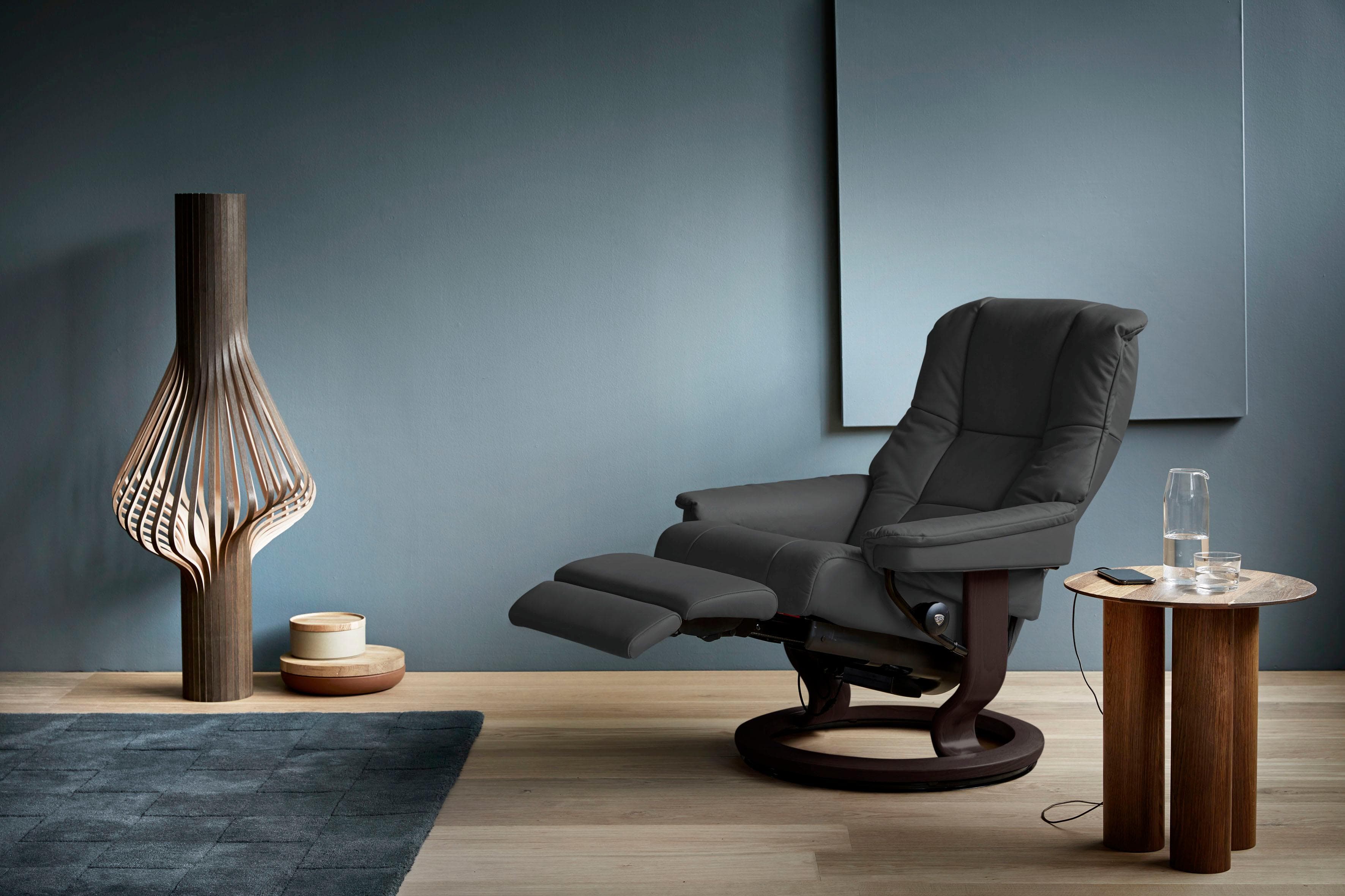 STRESSLESS Mayfair Relaxsessel Grau Microfaser Power-Funktion