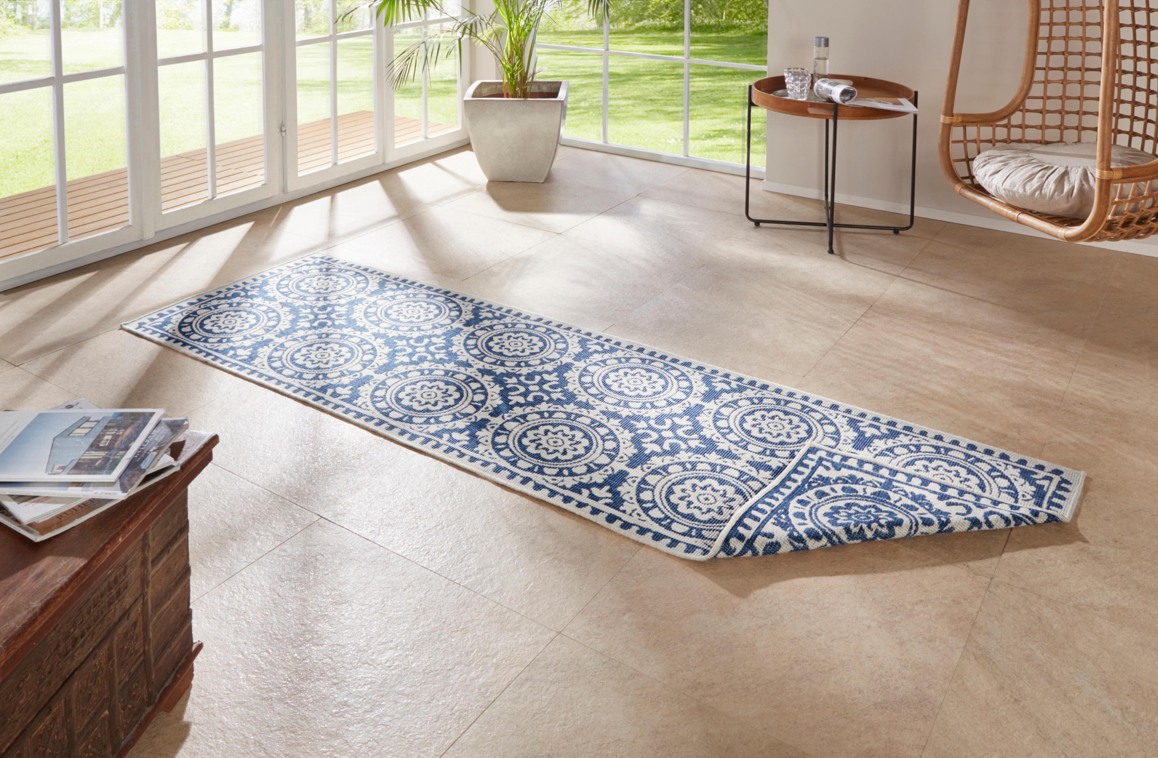 HANSE HOME Läufer Jardin Beige/Blau Vintage Orientalisch