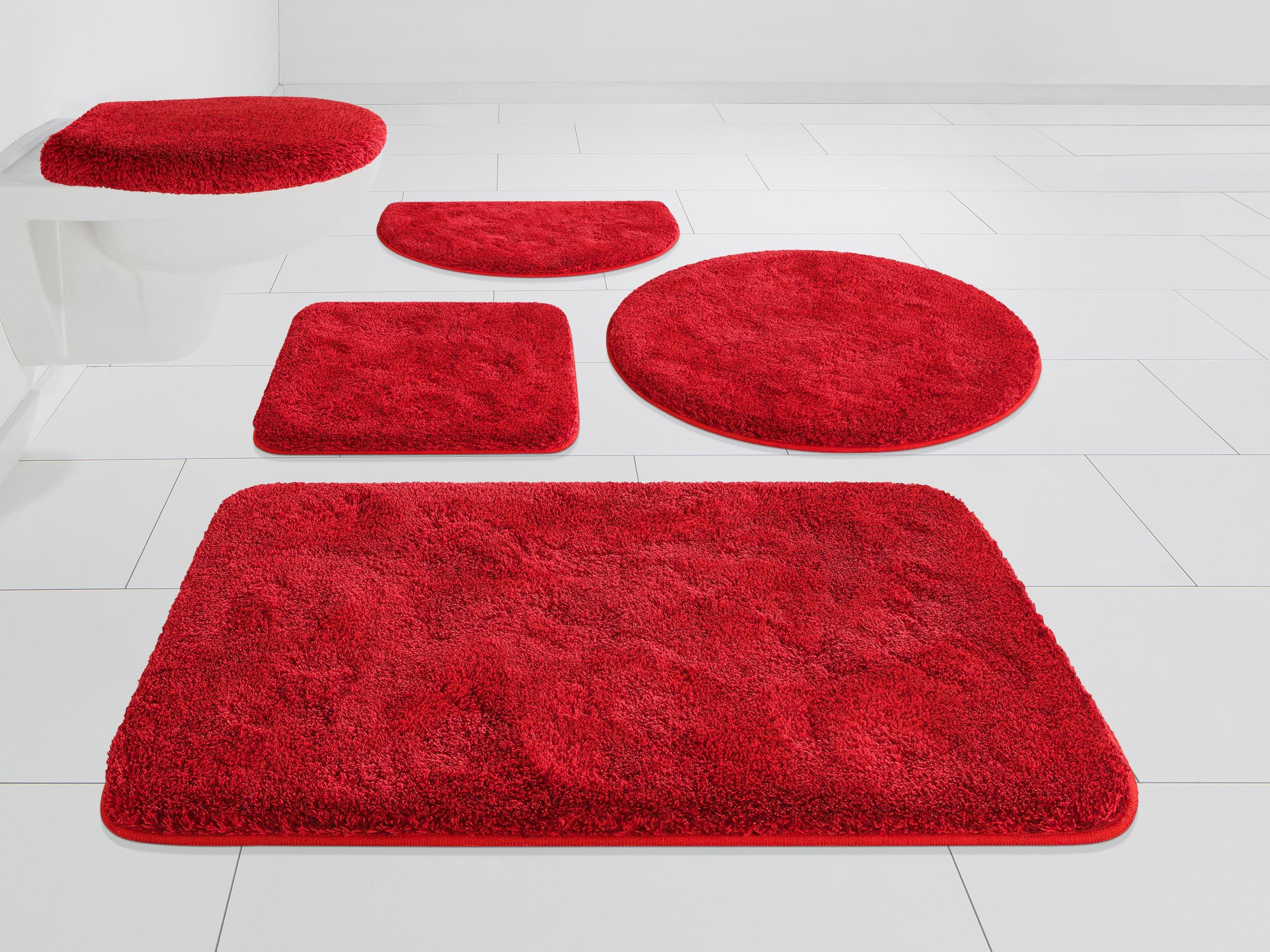 Badematte GRUND Melos Badvorleger Badezimmer Teppich Kunstfaser Melange-Effekt