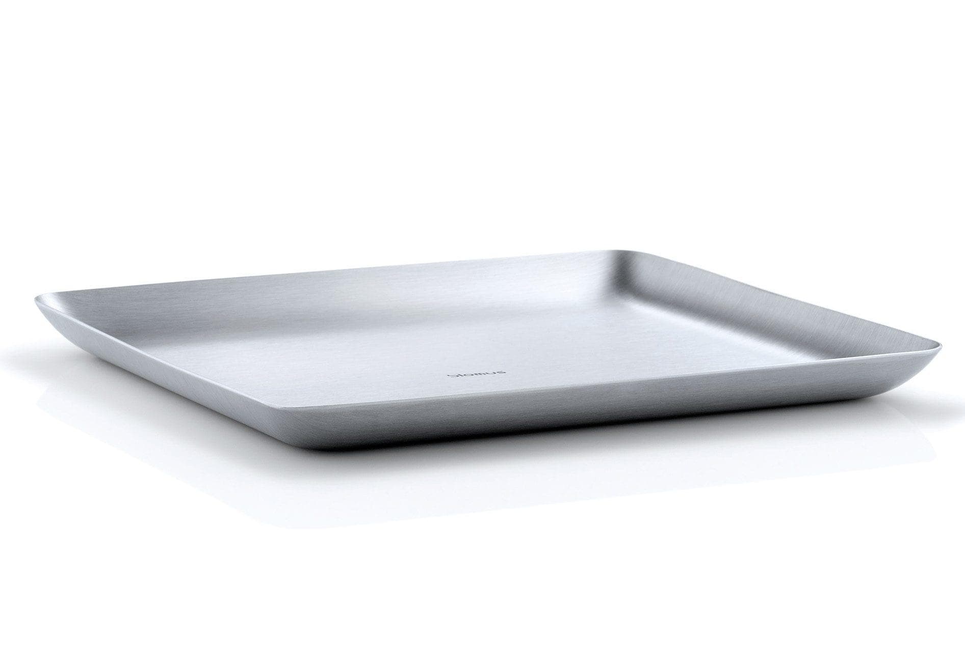 Tablett BLOMUS BASIC silber | Edelstahl Tablett 17x20cm