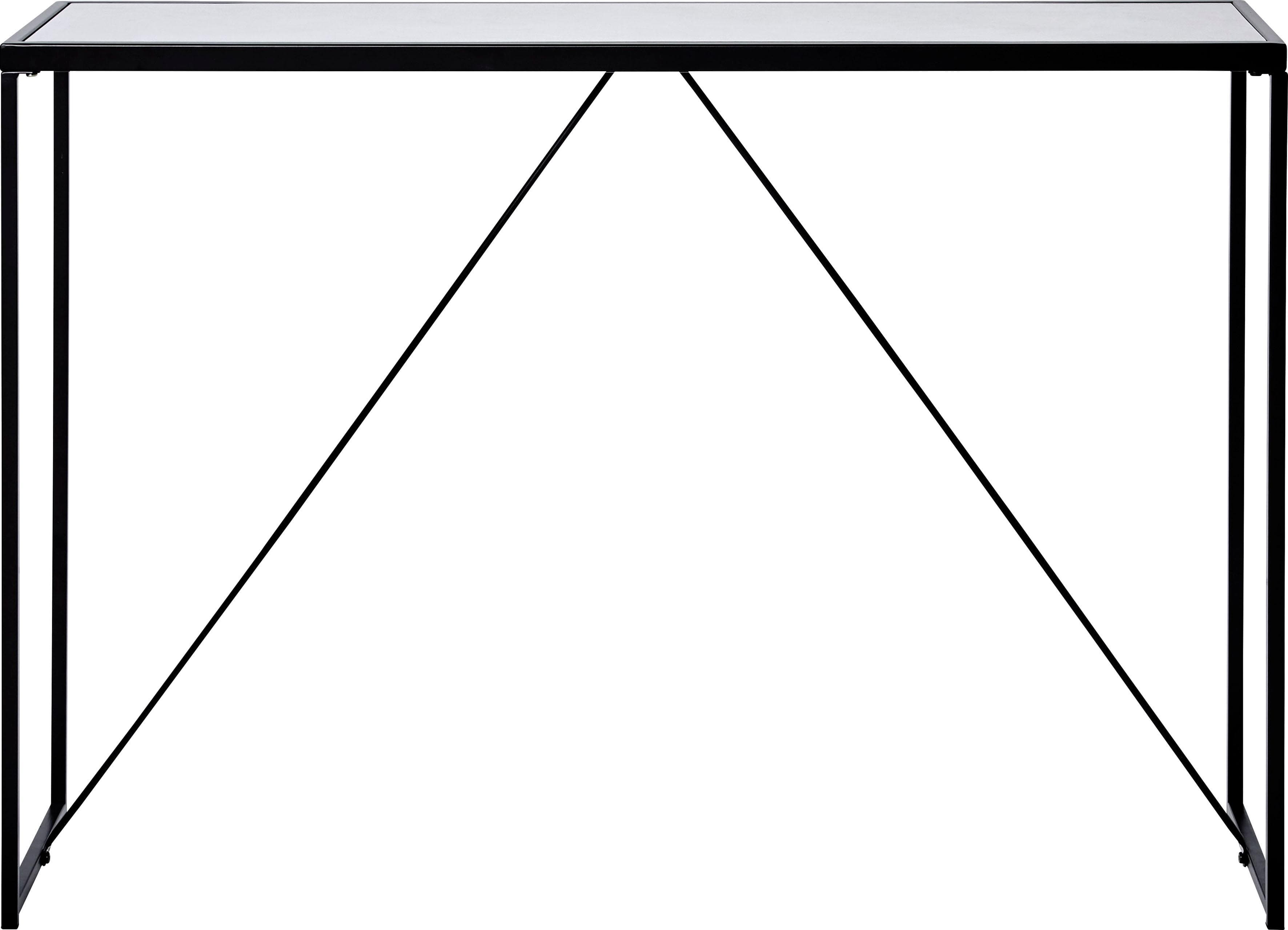 JAHNKE Konsolentisch GLAM CONSOLE Schwarz Marmoroptik