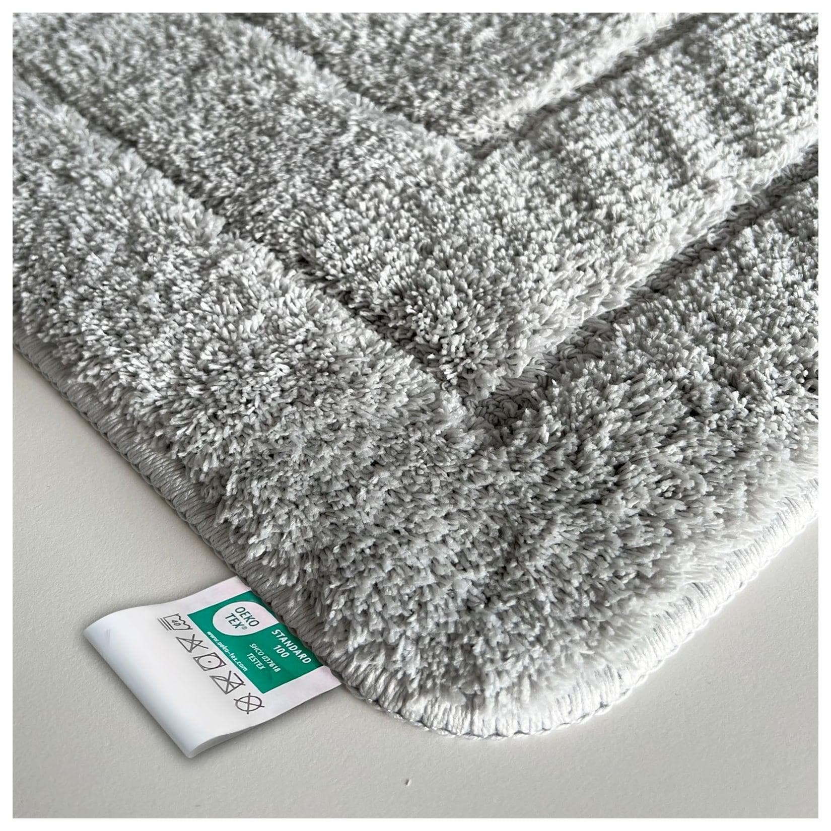 Karat homeliving Badematte Atlantis Silbergrau Rutschhemmend