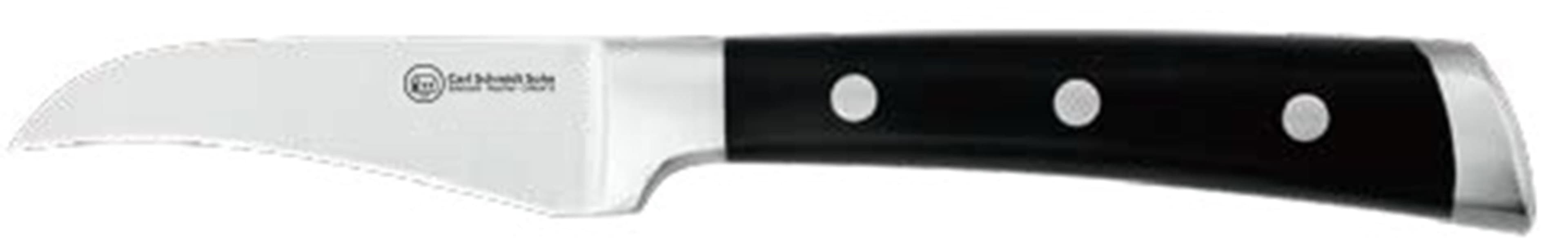 Schälmesser CARL SCHMIDT SOHN "HERNE" 7 cm Edelstahl rostfrei Schwarz