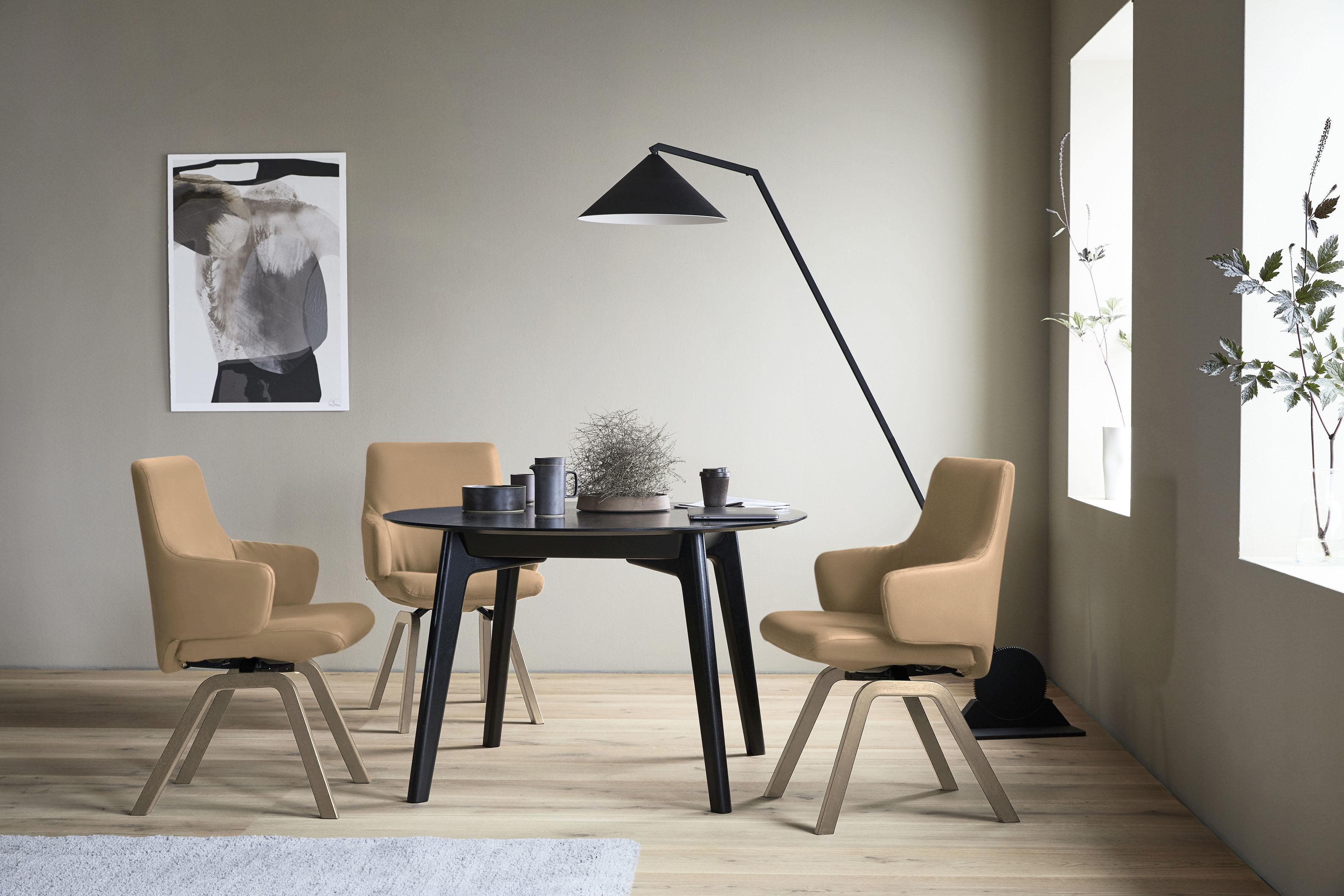 STRESSLESS Laurel Polsterstuhl Taupe Eiche