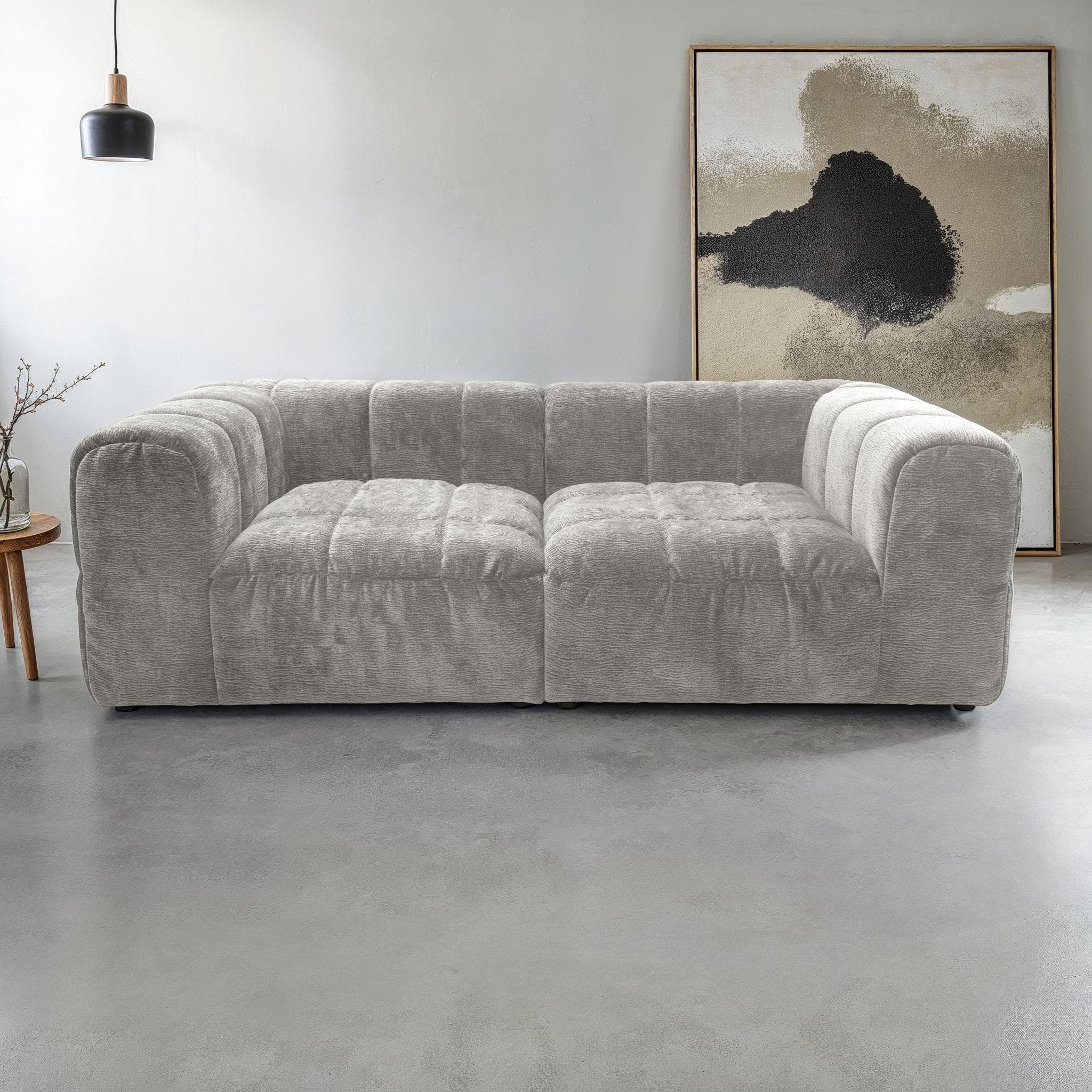 Big-Sofa DOMO COLLECTION "Ghent Megasofa" in 2 Breiten, modern, hellgrau