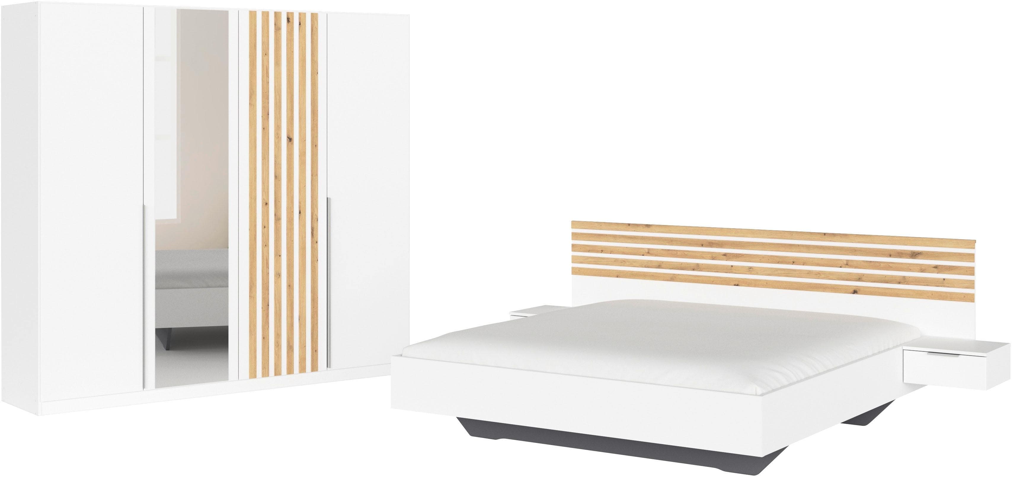 Rauch Komplettzimmer Set Schrank 226 cm Bett 180 cm