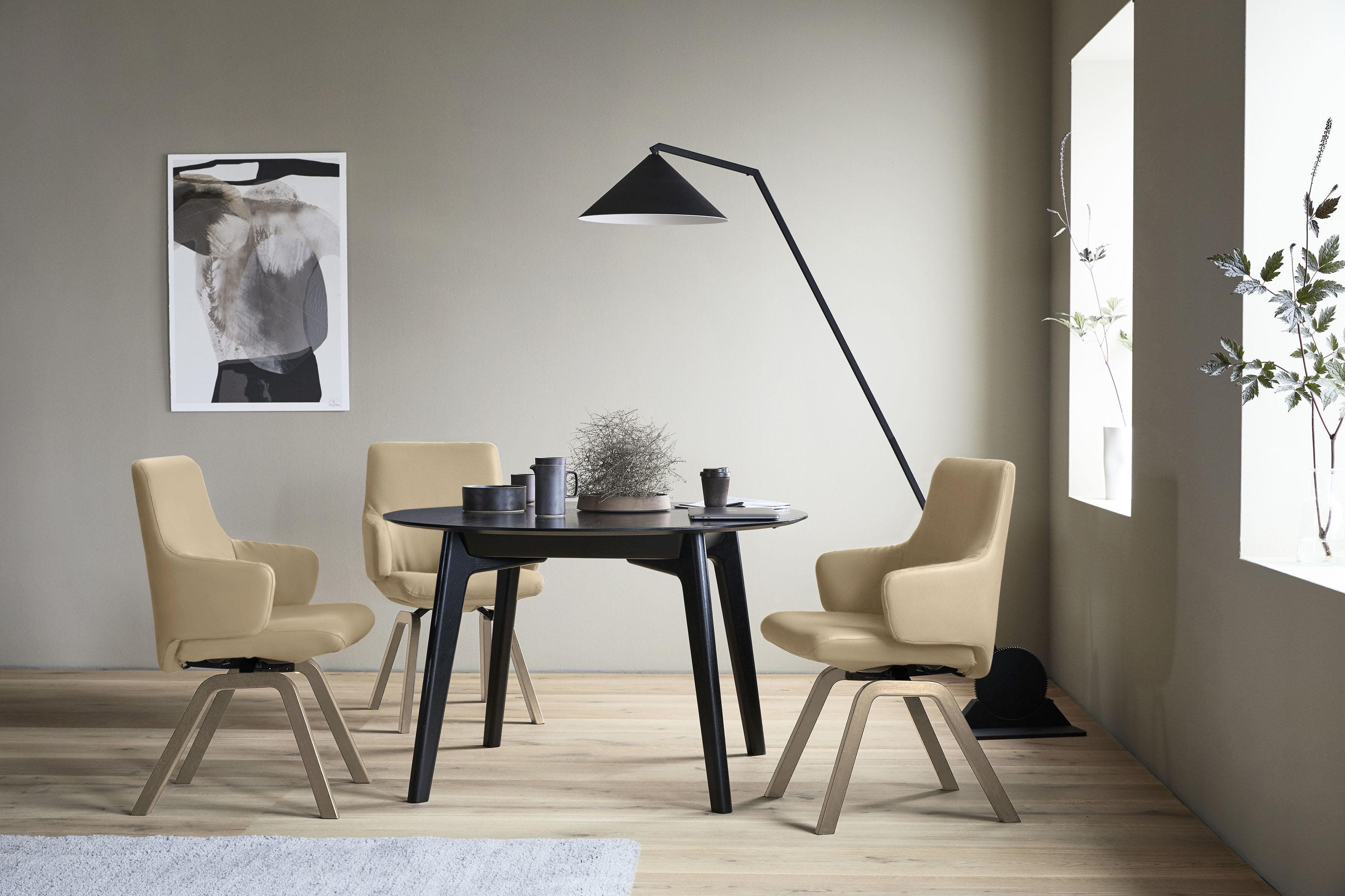 STRESSLESS Laurel Polsterstuhl Beige Eiche Natur
