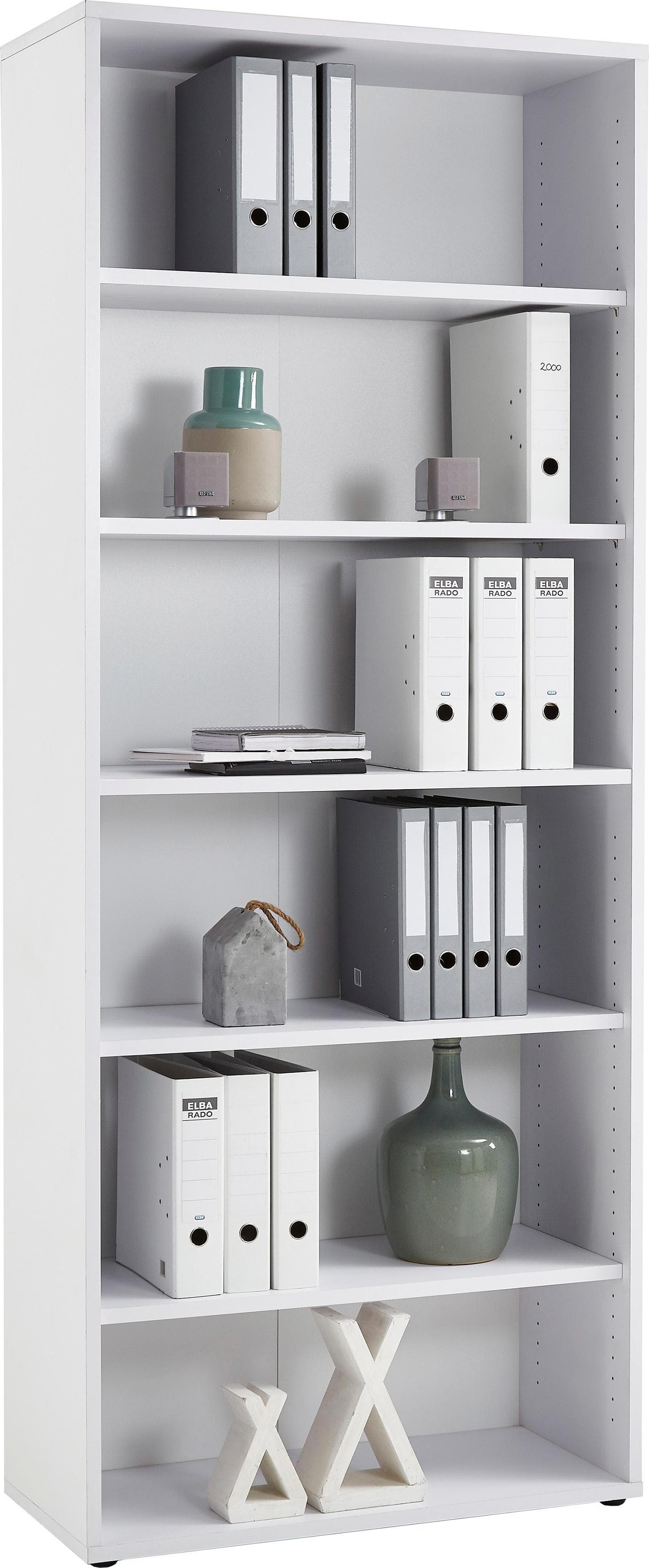 FMD Calvi Aktenregal Weiß Brillant Modern